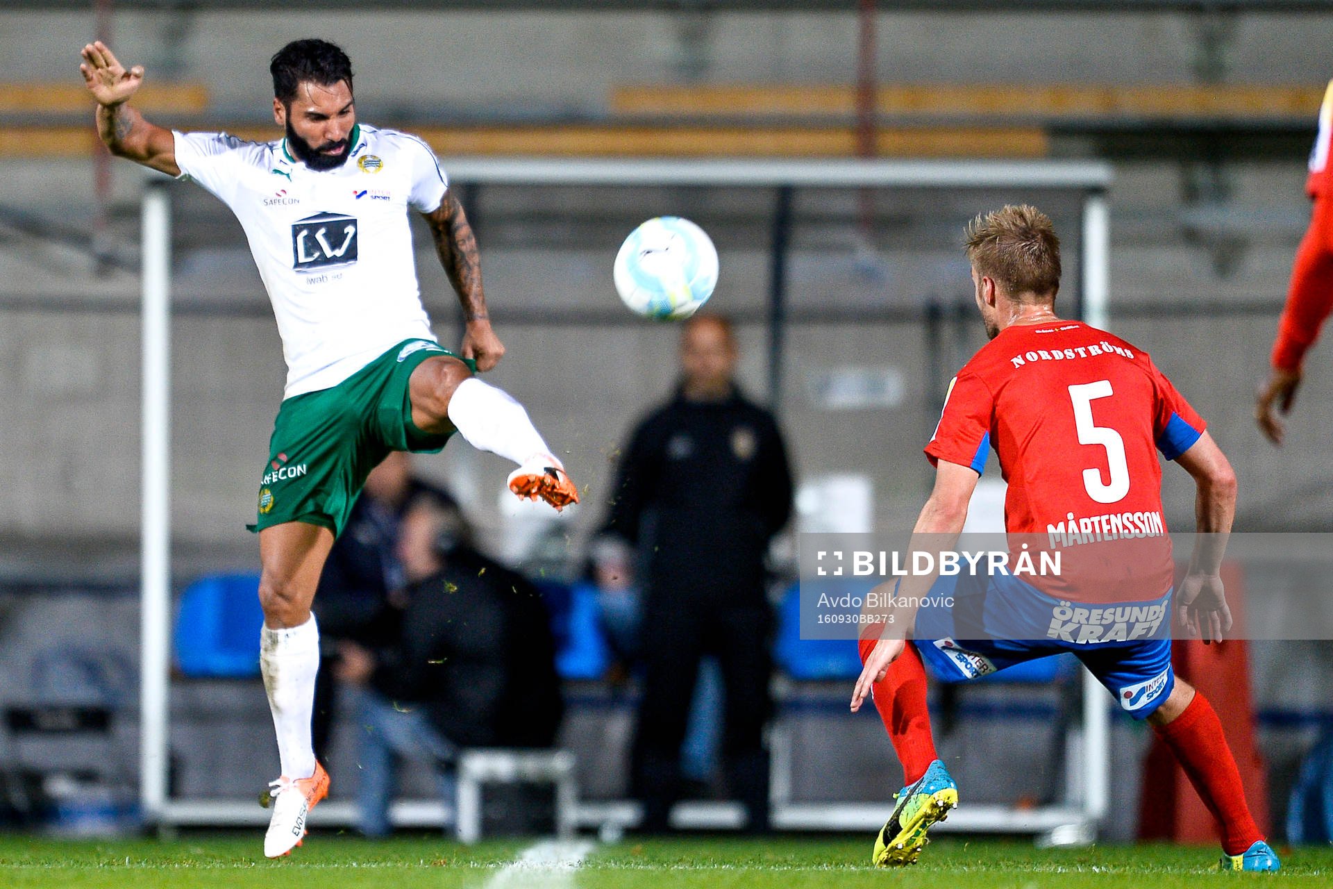 Hammarbys Stefan Batan och Helsingborgs Johan Mårtensson