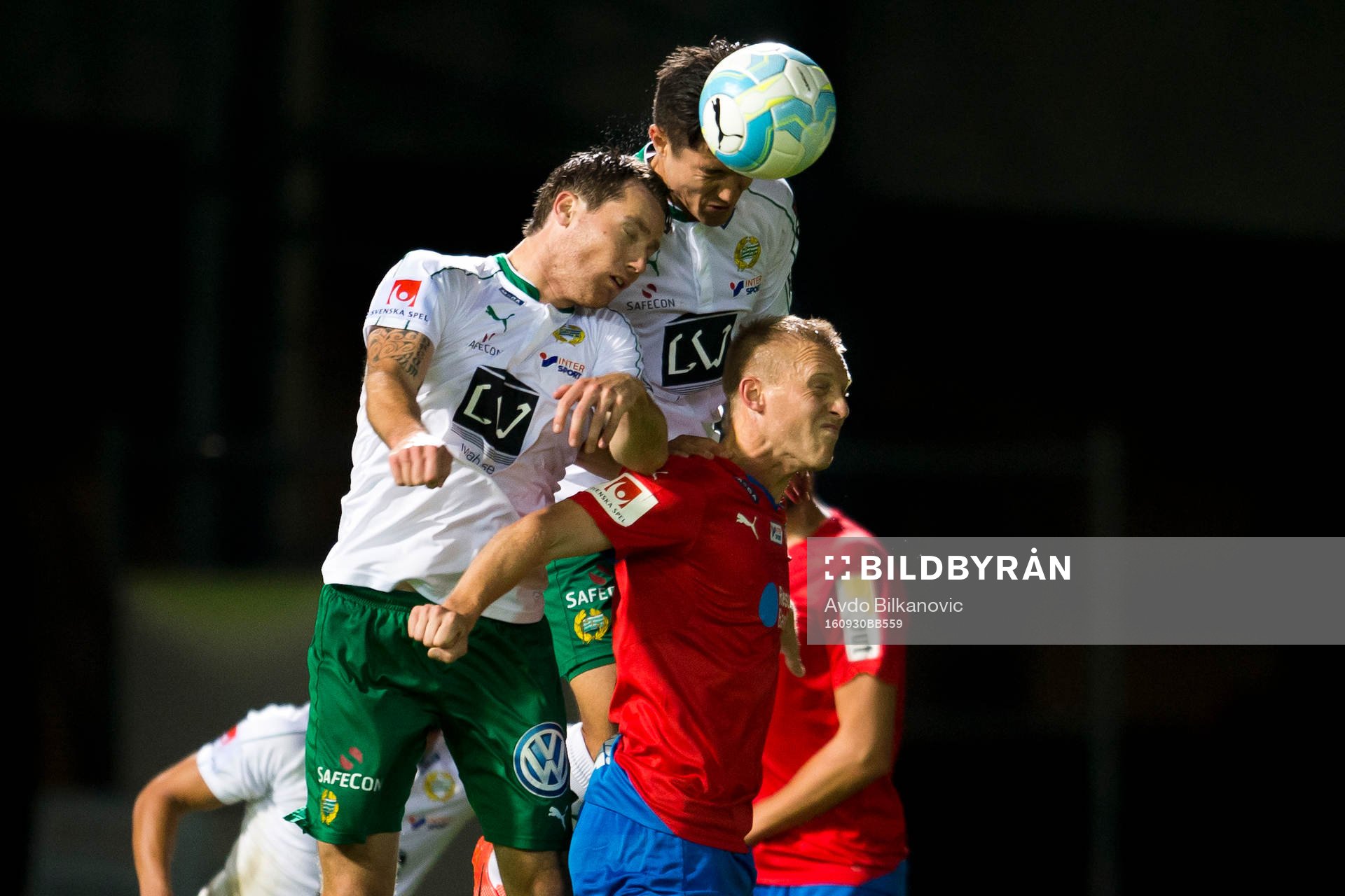 Helsingborgs Peter Larsson, Hammarbys David Boo Wiklander i