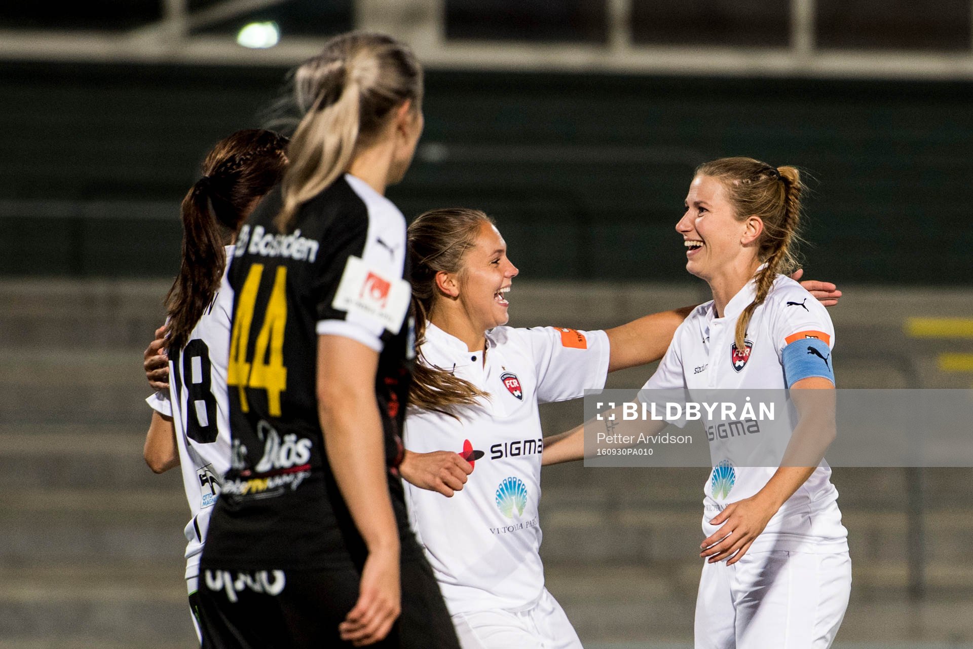 Rosengårds Lieke Martens, Emma Berglund och Lotta Schelin