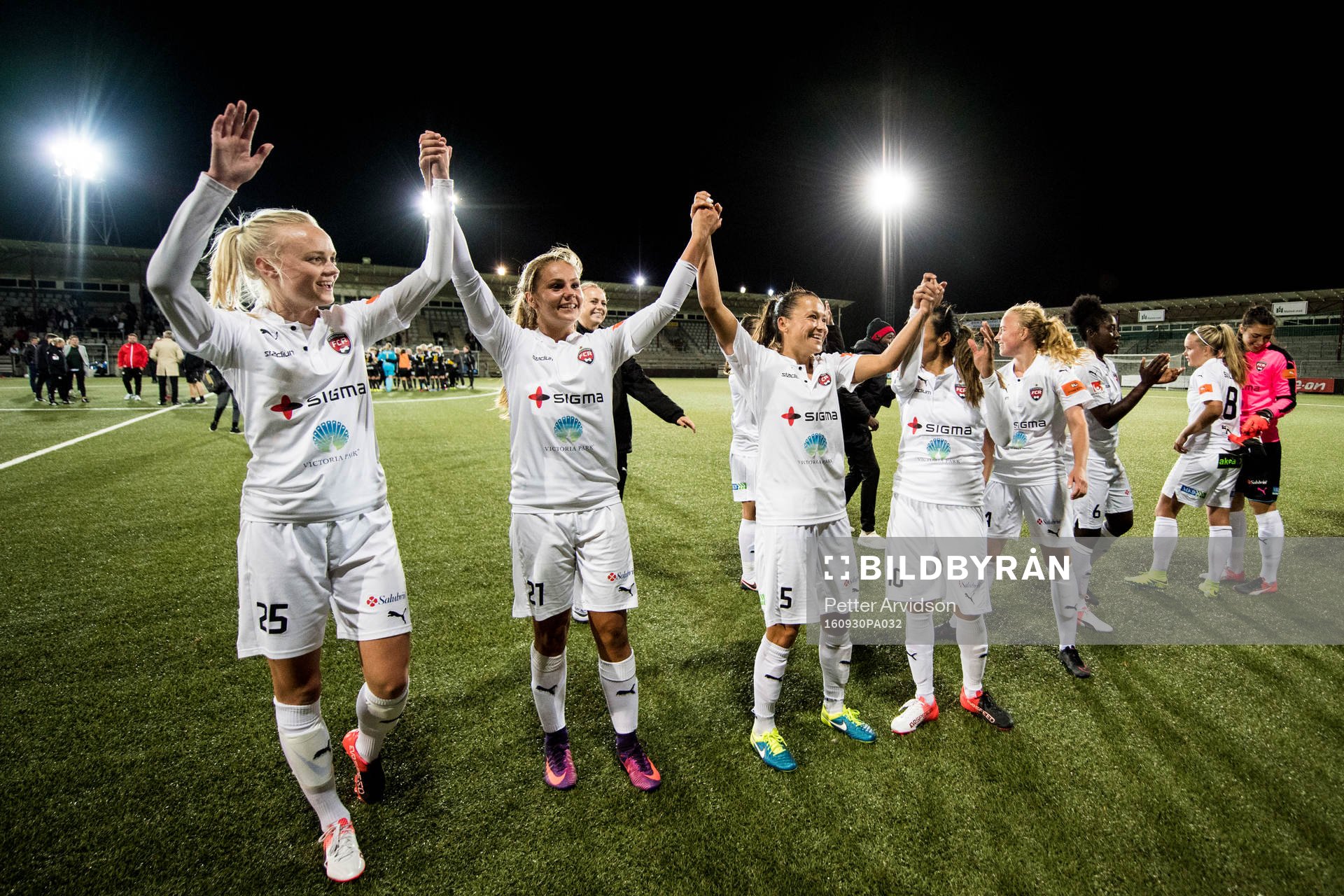 Rosengårds Emma Pennsäter, Lieke Martens och Alexandra