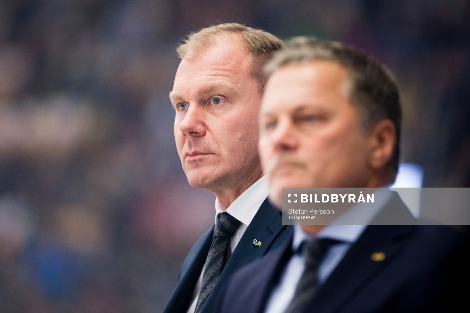 s tränare Johan Lindbom och assisterande tränare Stephan