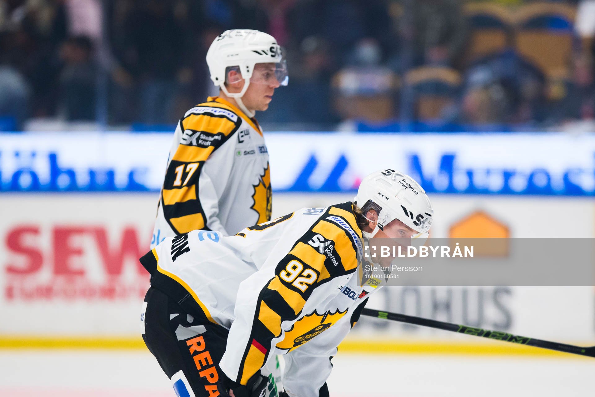 Skellefteås Pär Lindholm och Jesper Olofsson deppar
