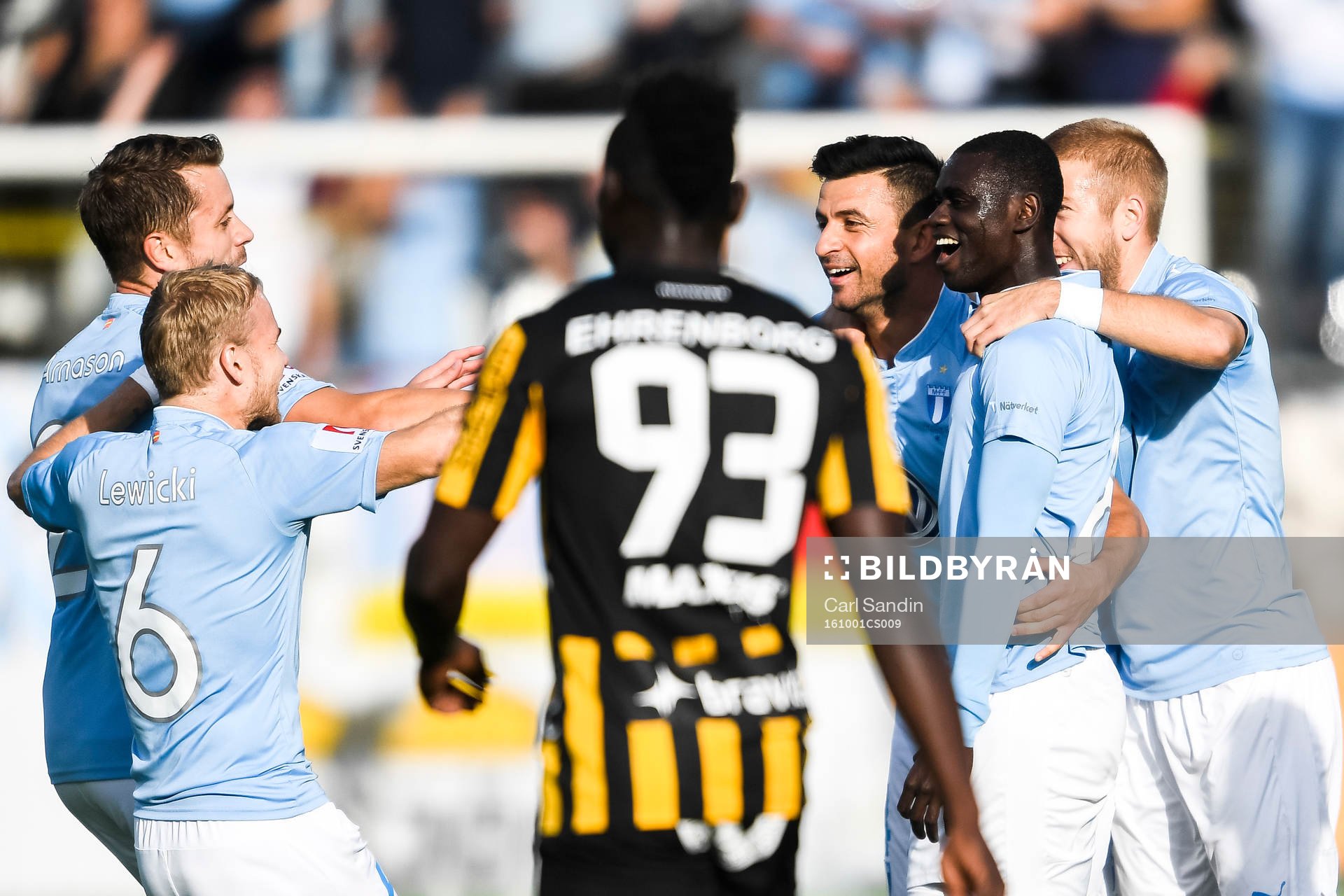 Malmö FFs Enock Kofi Adu jublar