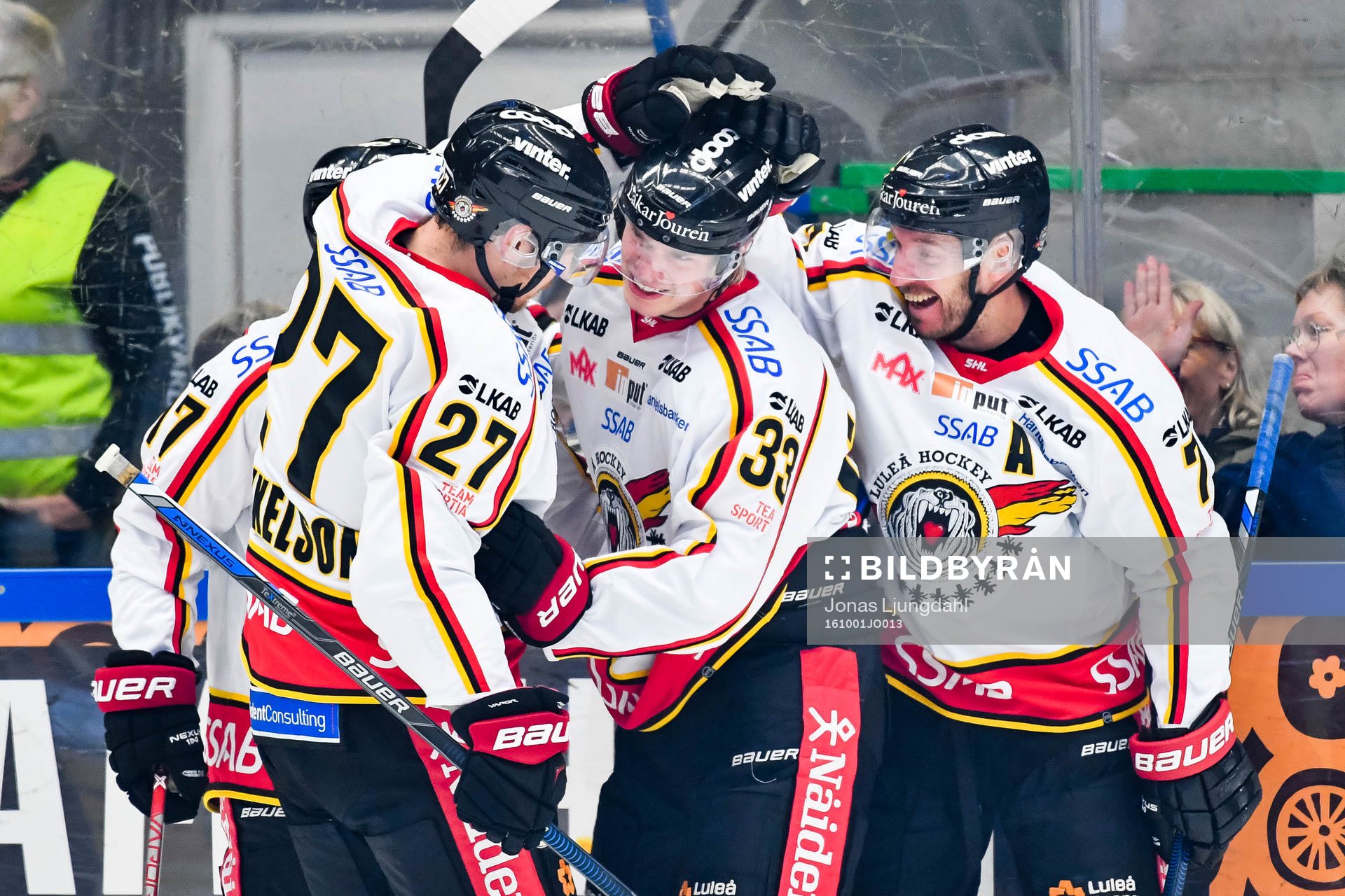 Luleås spelare jublar
