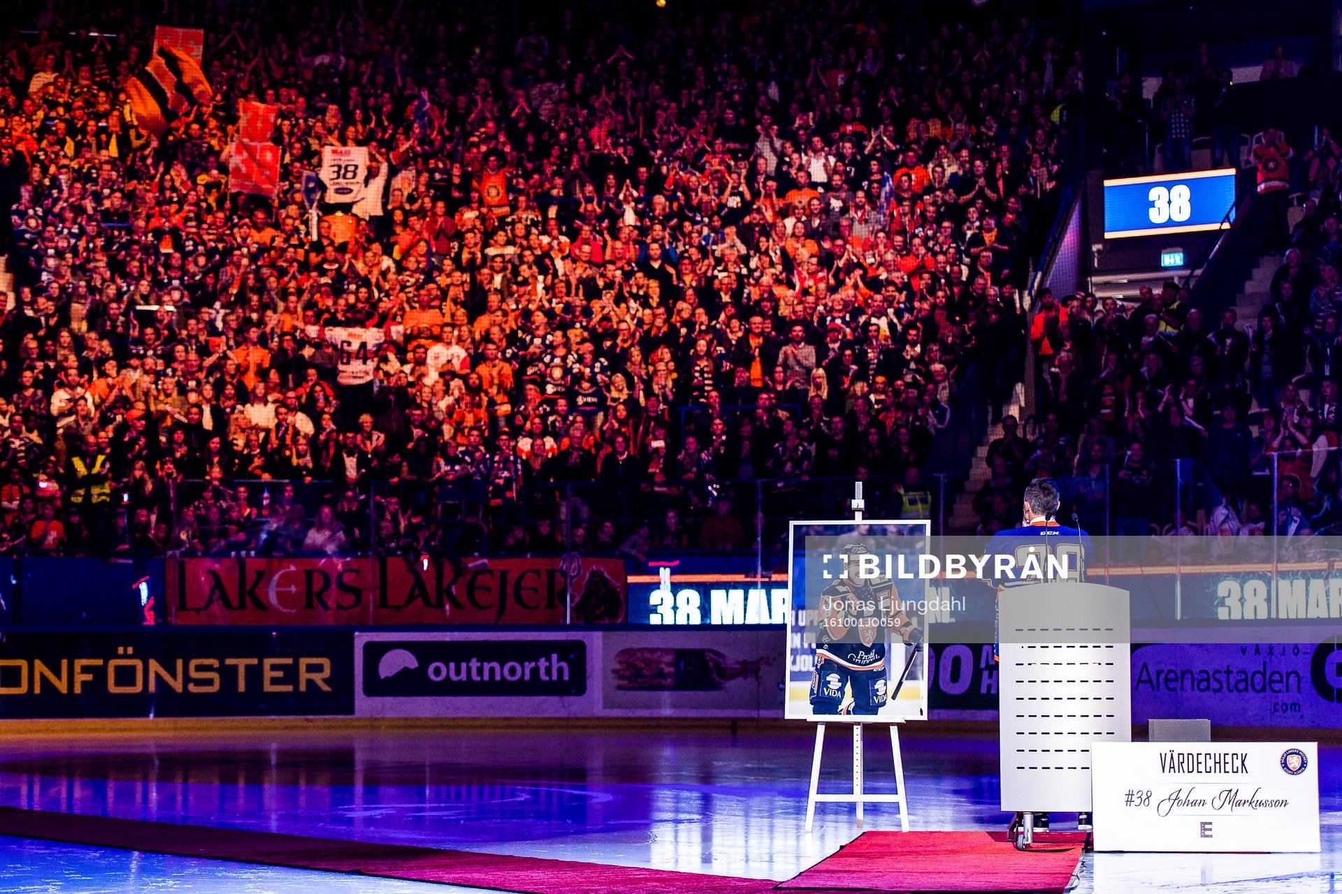 Växjös tidigare lagkapten Johan Markusson uppmärksammas