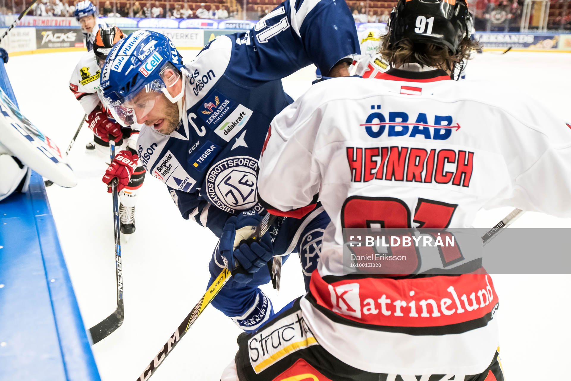 Leksands Jesper Ollas och Örebros Dominique Heinrich i
