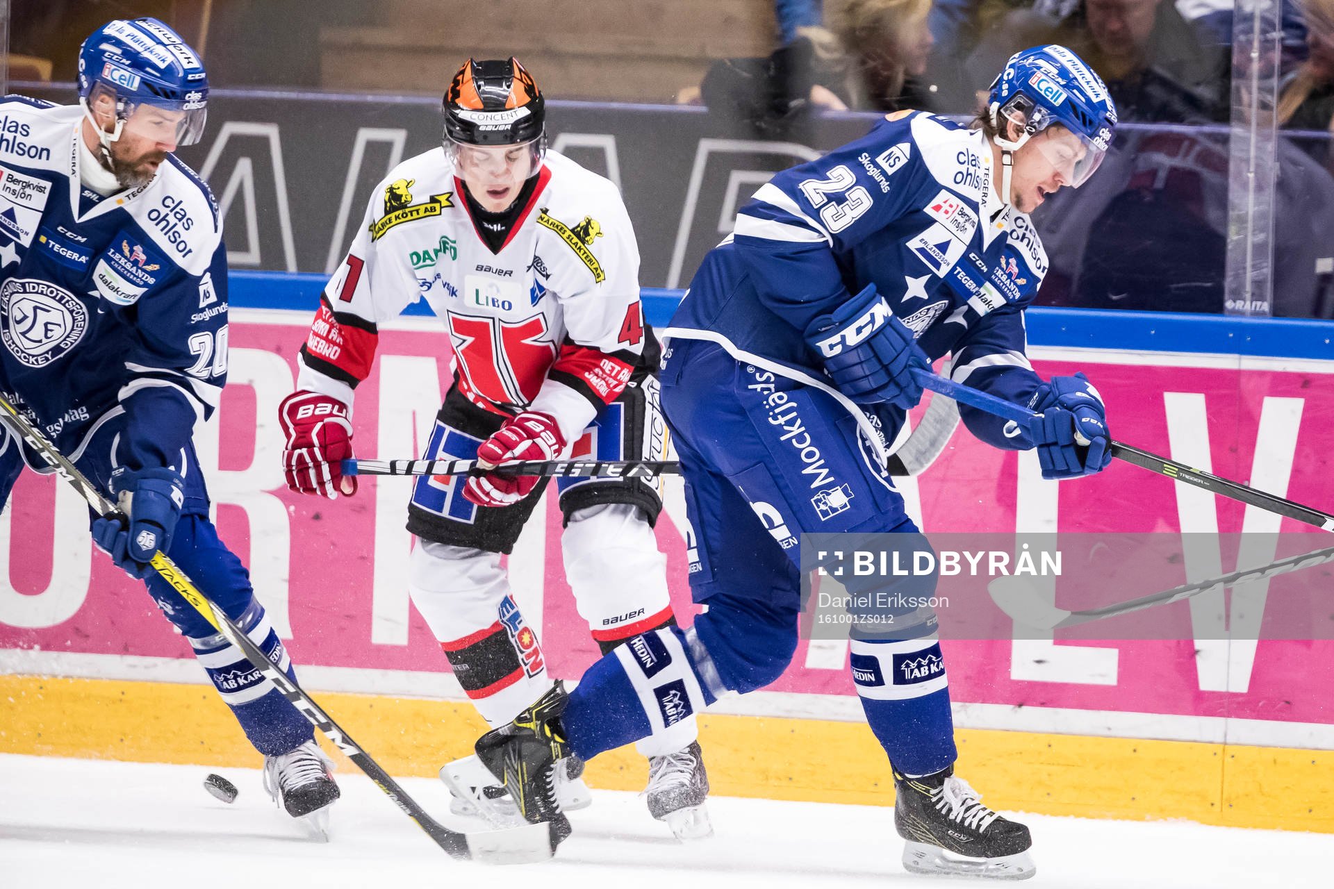 Leksands Sondre Olden Örebros Joel Mustonen Leksands Tommi