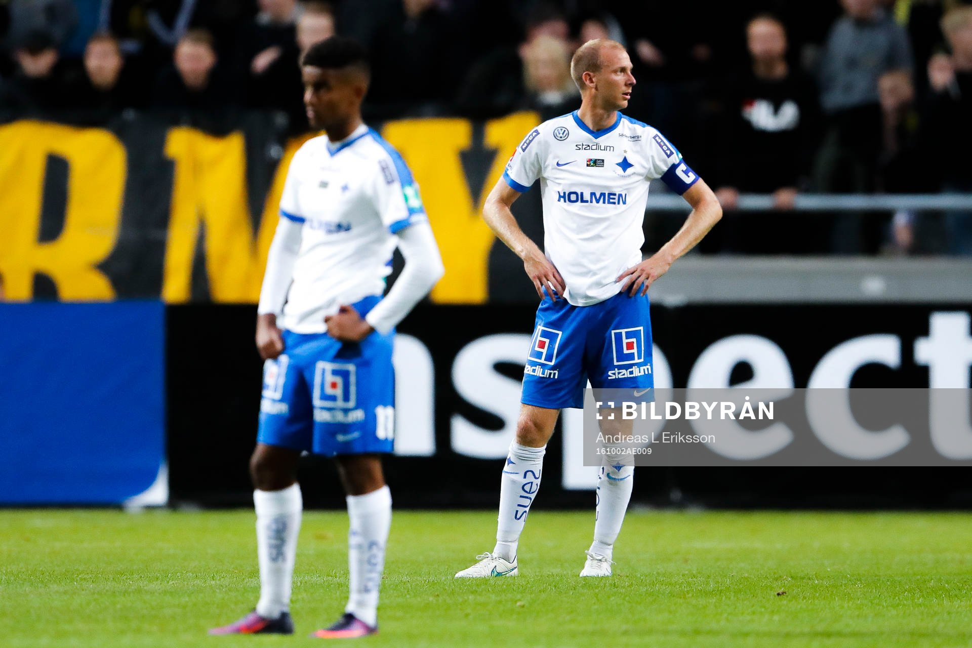 Norrköpings Tesfaldet Tekie och Andreas Johansson deppar