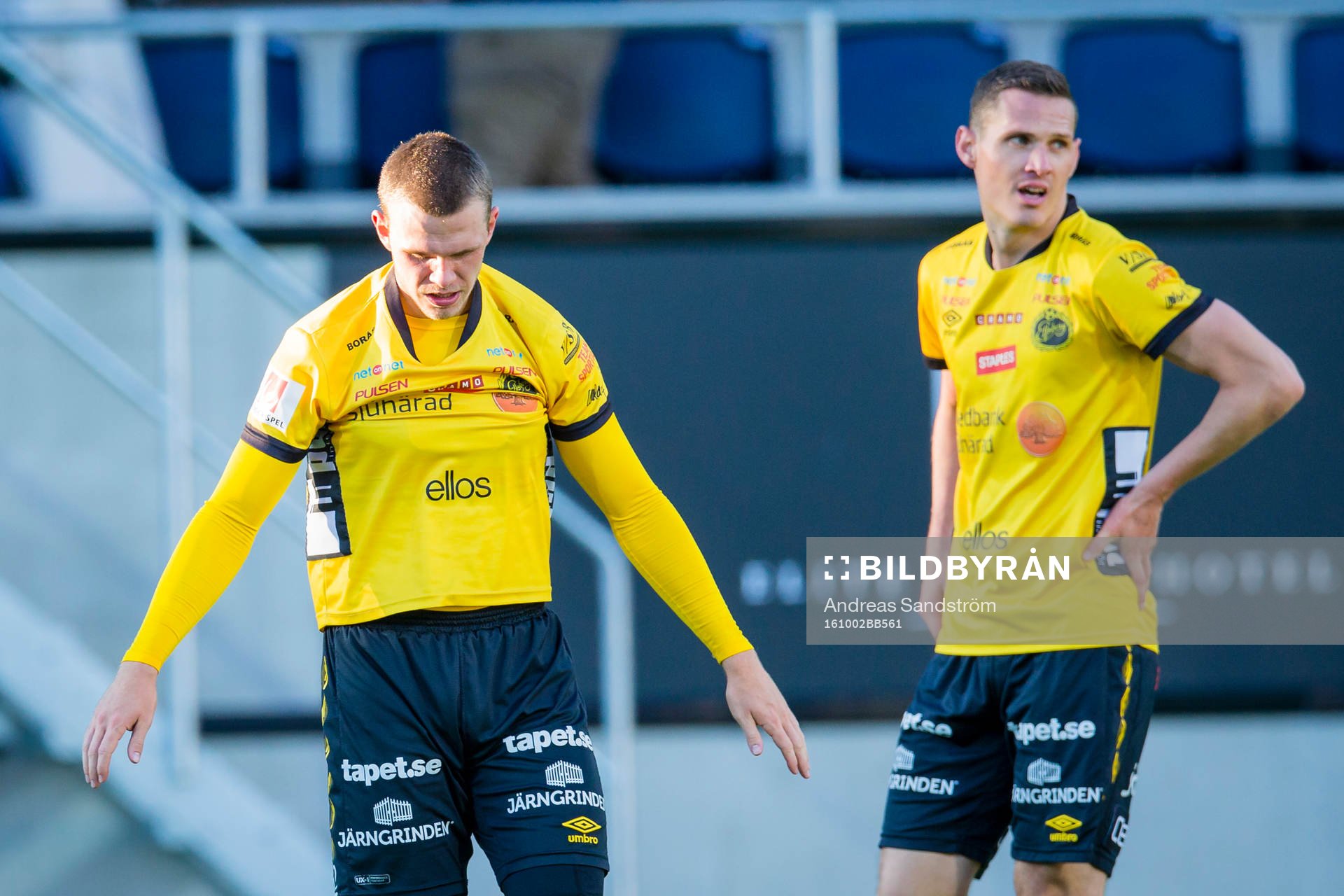 Elfsborgs Jesper Manns (v) och Jon Jönsson (h) ser deppiga
