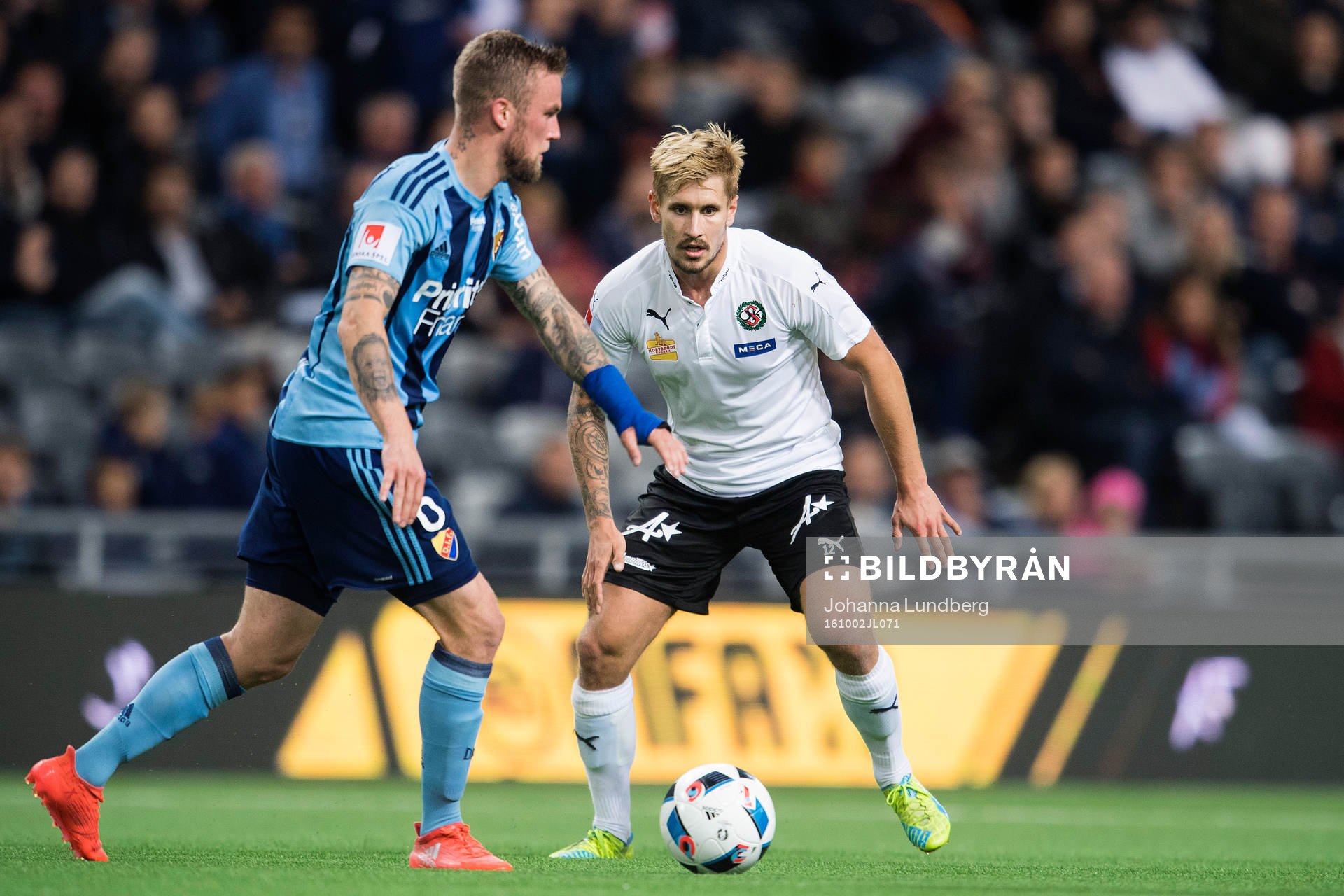 Djurgårdens Alexander Faltsetas och Örebros Daniel