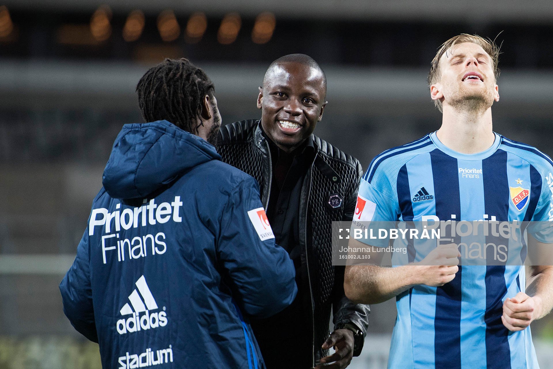 Djurgårdens tidigare spelare Nyasha Mushekwi på besök