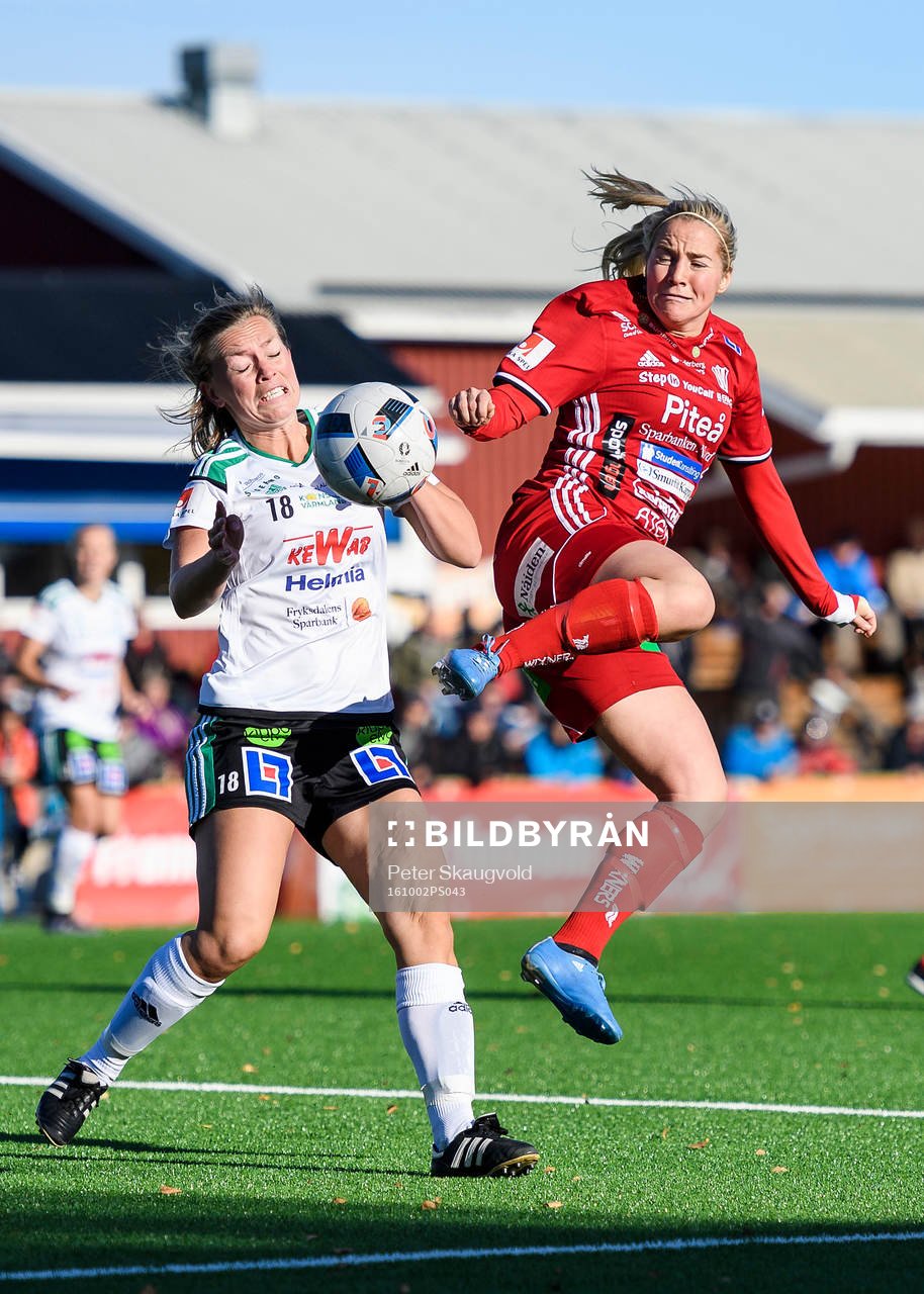 Mallbackens Sandra Andersson och Piteås Irma Helin