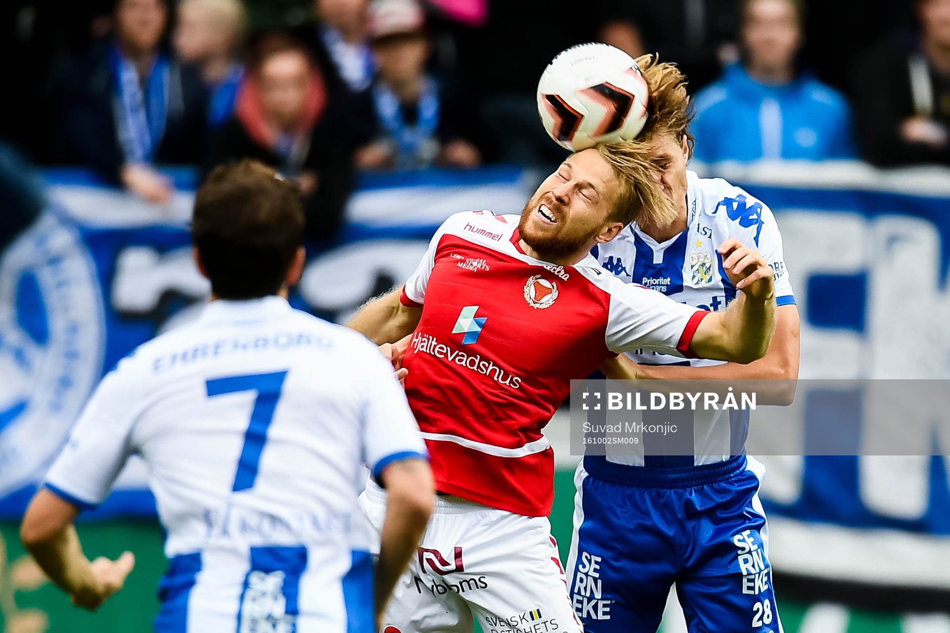 Kalmars Henri Anier och IFK Göteborgs Thomas Rogne
