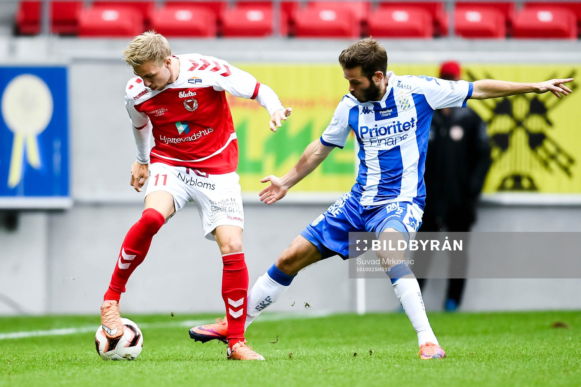 Kalmars Jonathan Ring och IFK Göteborgs Emil Salomonsson