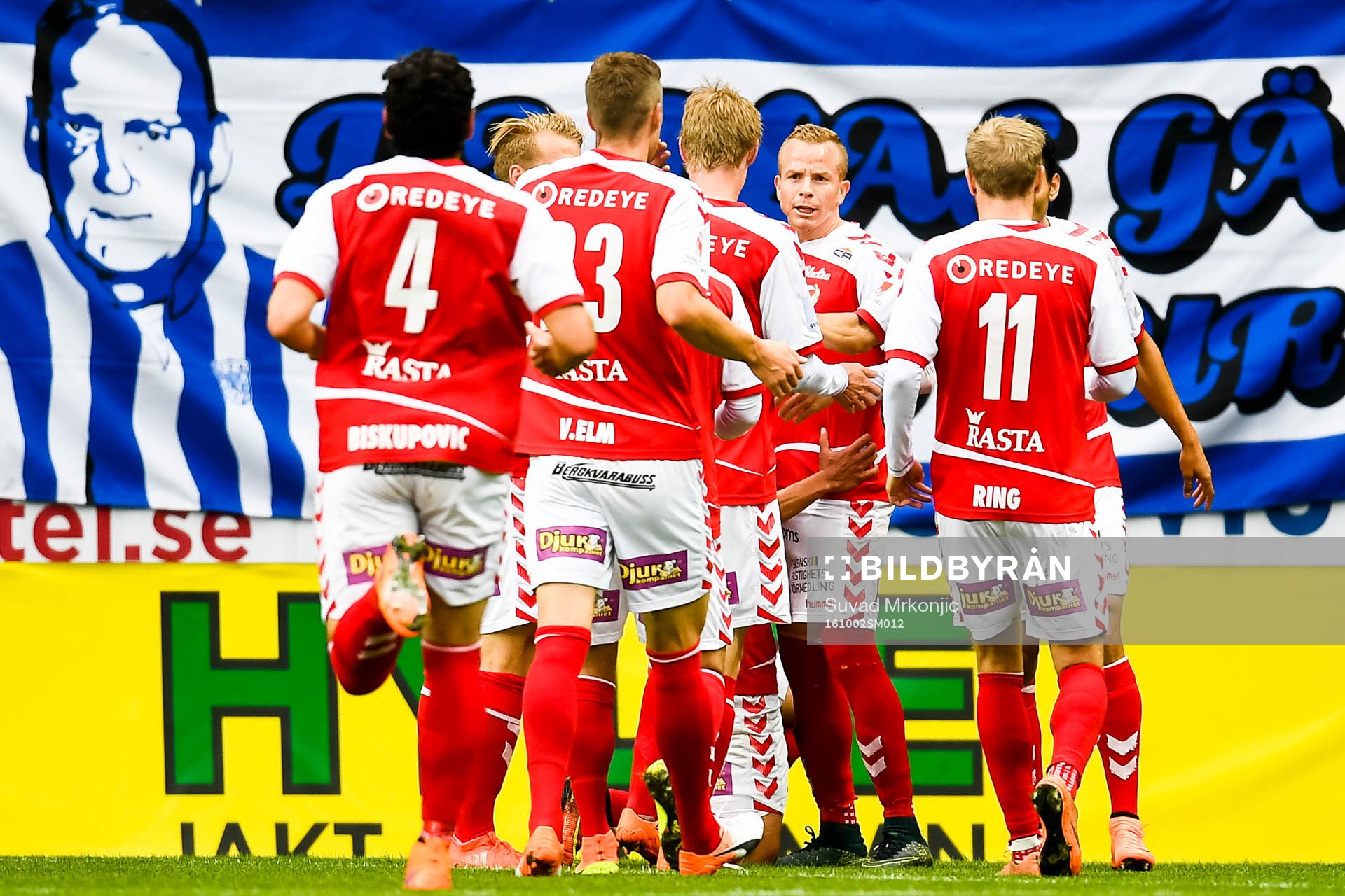 Kalmars Romário Pereira Sipião jublar efter 1-0 under  fotbollsmatchen i Allsvenskan mellan Kalmar och Göteborg den 2 oktober 2016 i Kalmar. 