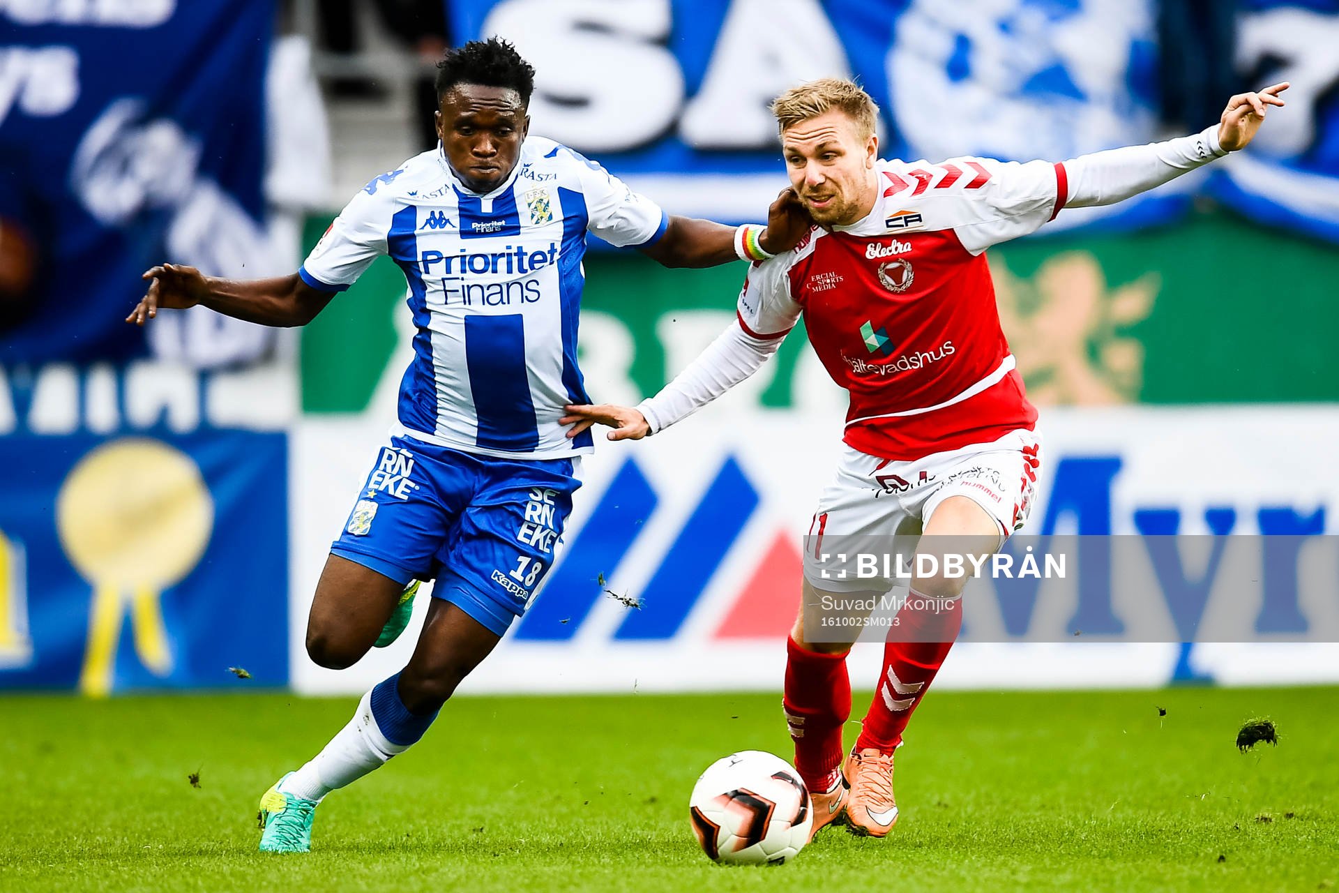 Kalmars Jonathan Ring och IFK Göteborgs Lawson Sabah