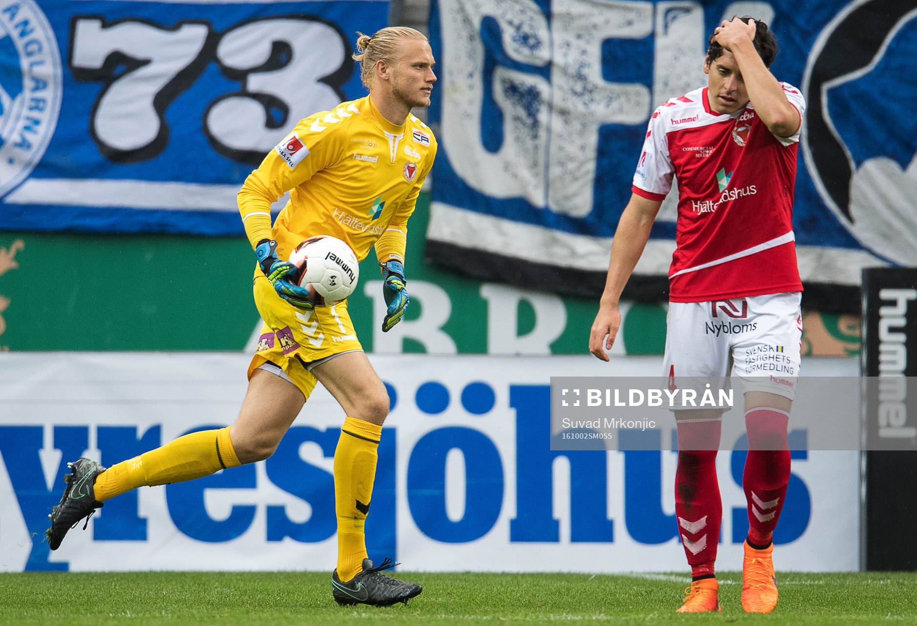 Kalmars målvakt Ole Söderberg och Marko Biskupovic