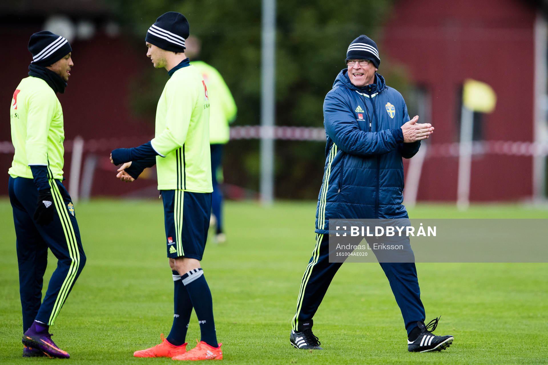 Martiin Olsson, Albin Ekdal och förbundskapten Janne