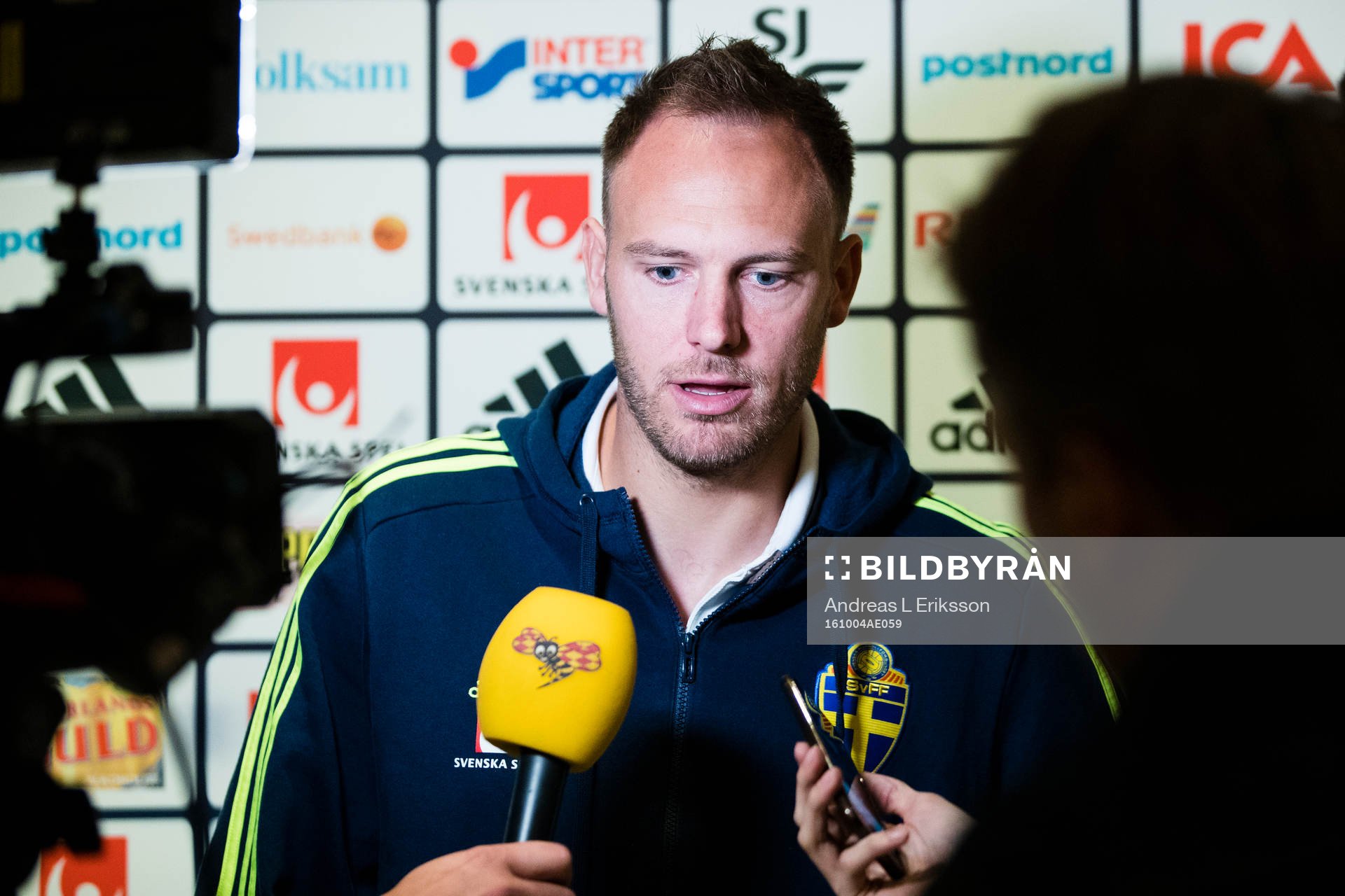 Andreas Granqvist i mixed zone