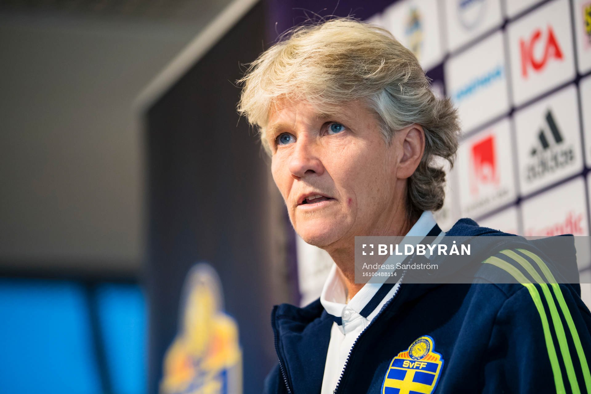 Sveriges förbundskapten för damfotbollslandslaget, Pia