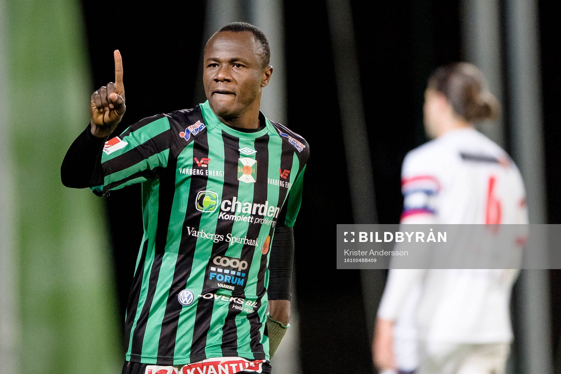 Varbergs Nsima Peter jublar