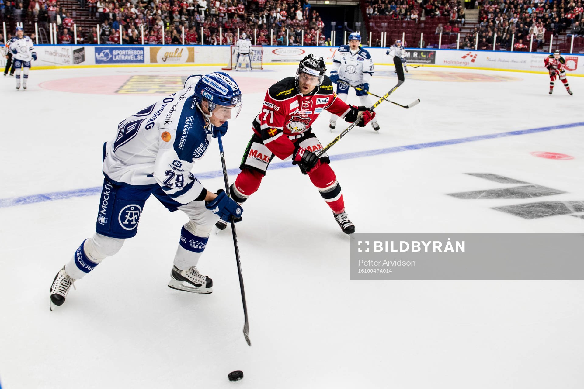 Leksands Tobias Forsberg och Malmö Redhawks Mathias