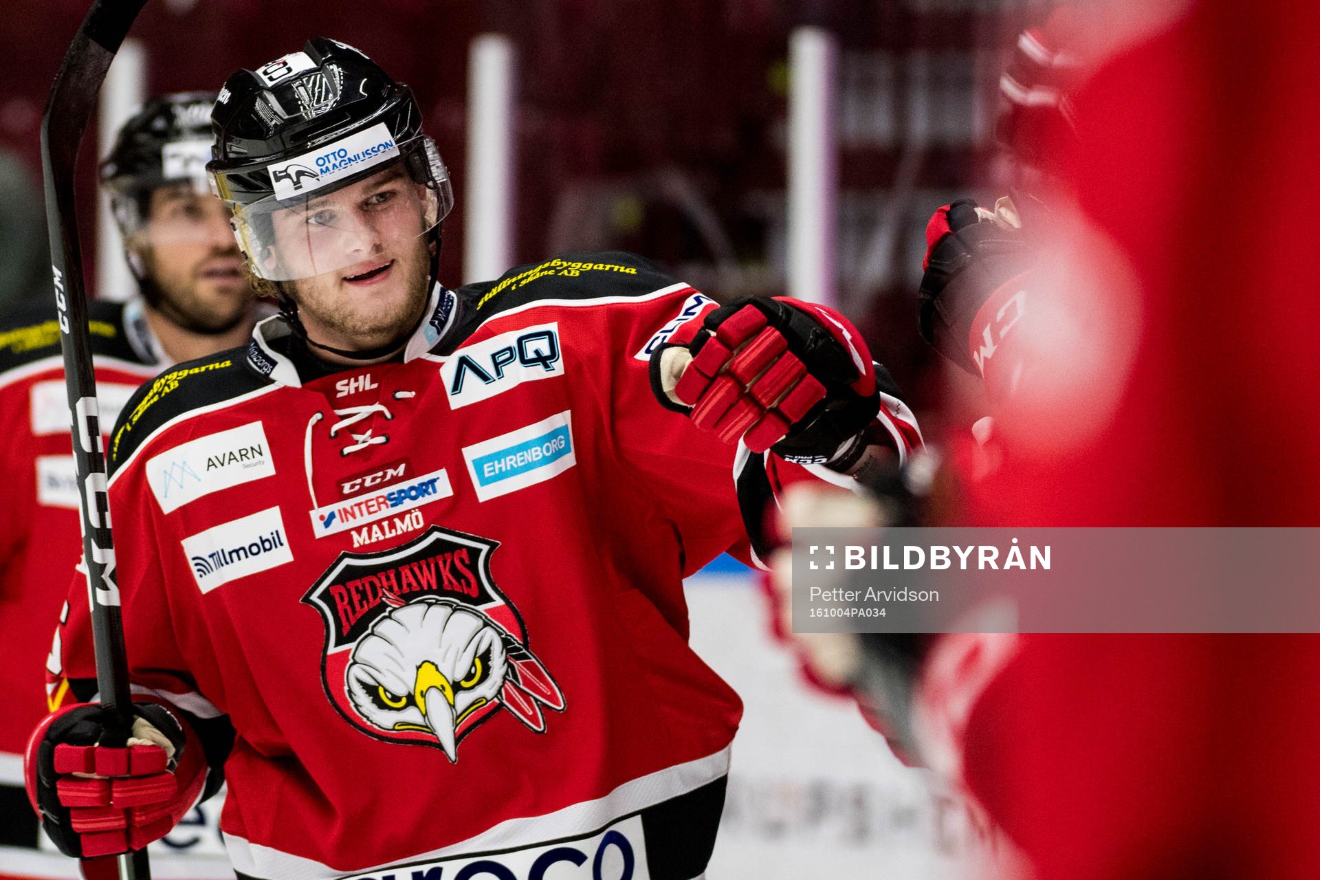 Malmö Redhawks Kim Rosdahl jublar