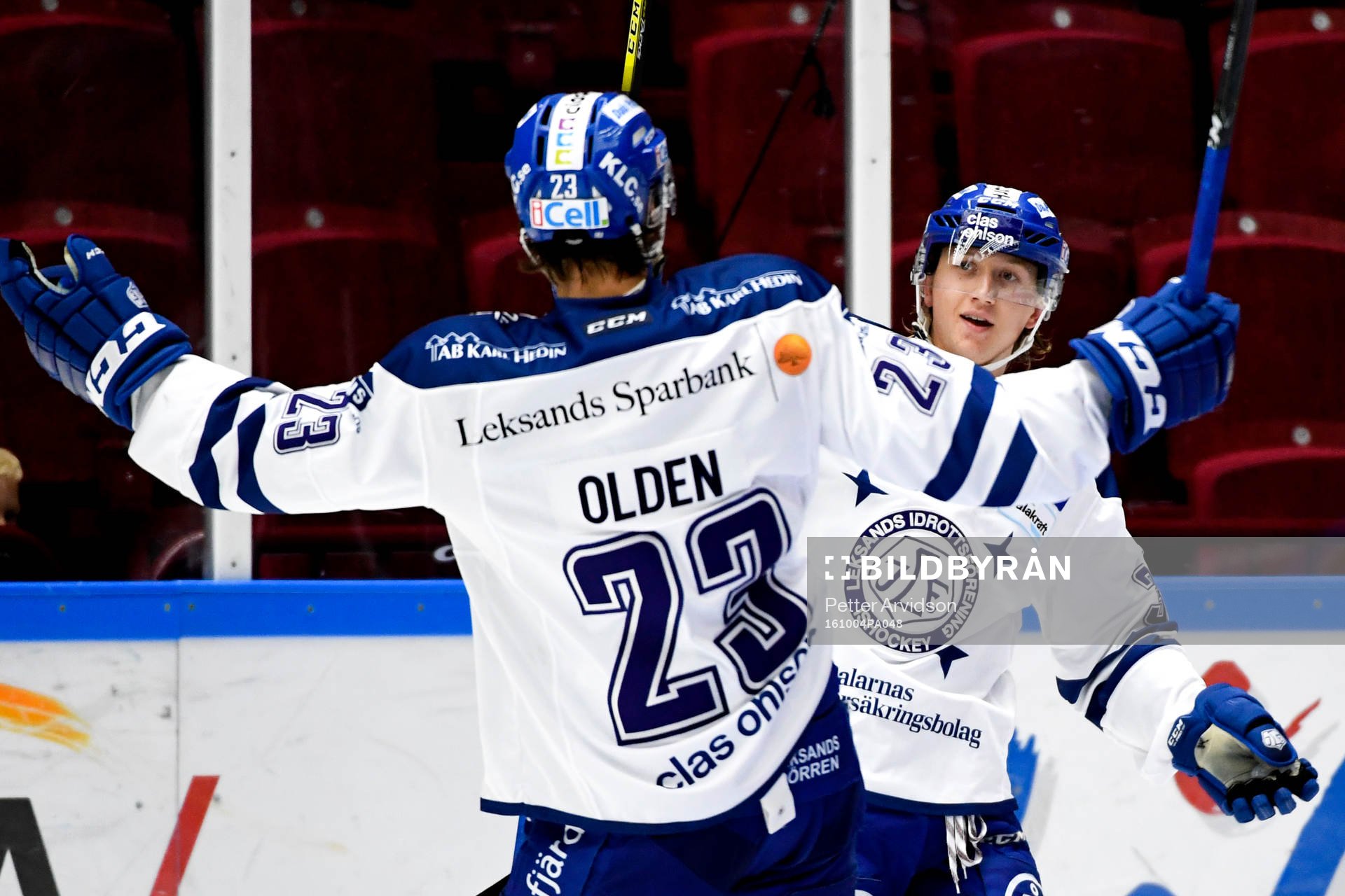 Leksands Olle Alsing jublar med Sondre Olden