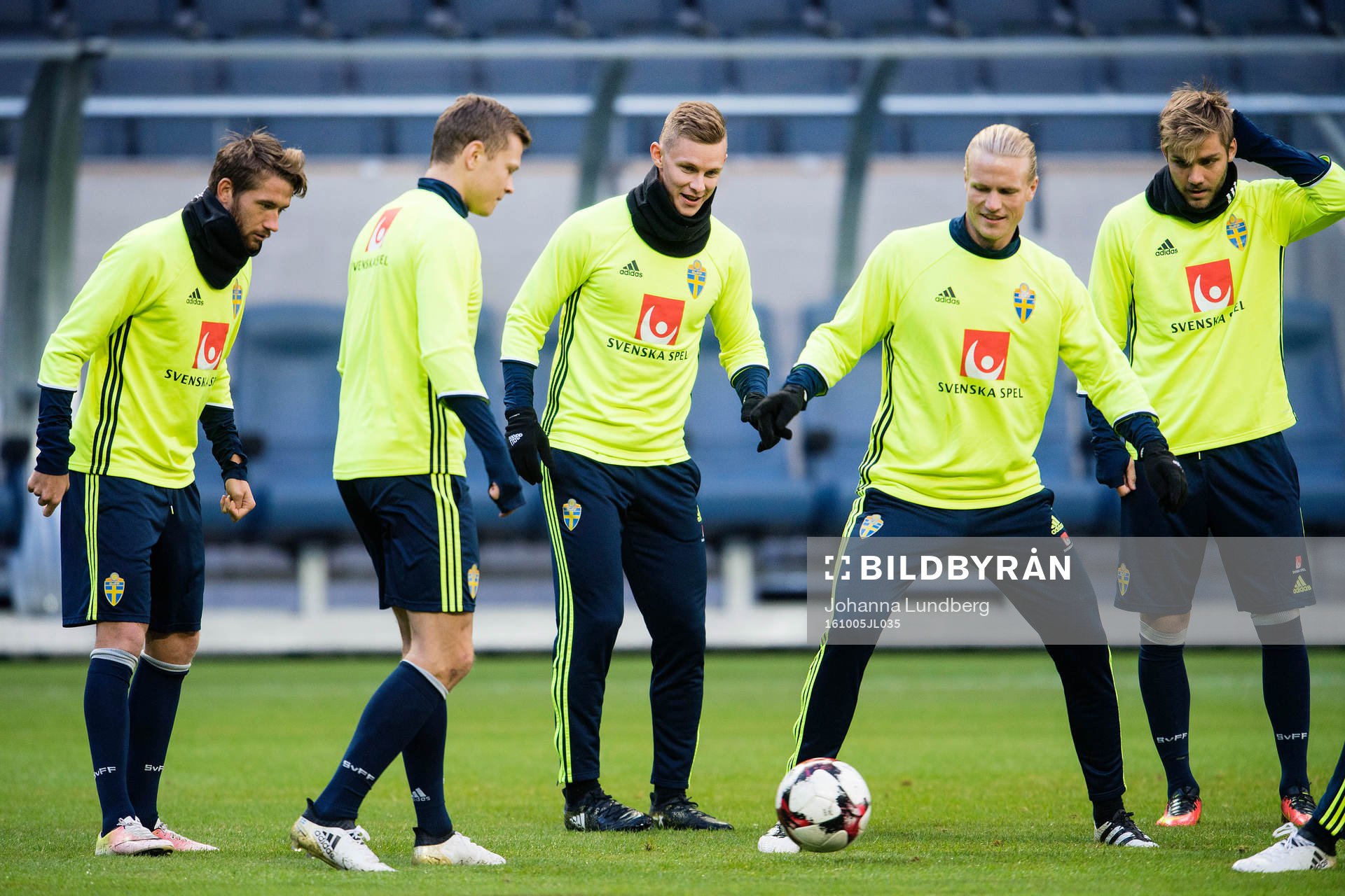 Sveriges Marcus Rohdén, Viktor Claesson, Emil Krafth,