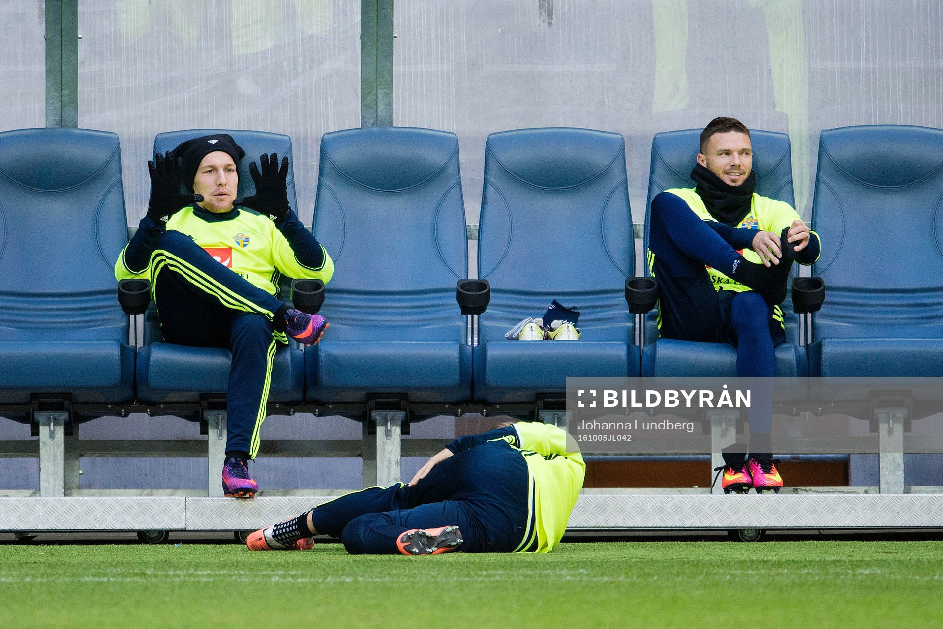 Sveriges Emil Forsberg, Marcus Berg och Ludwig Augustinsson