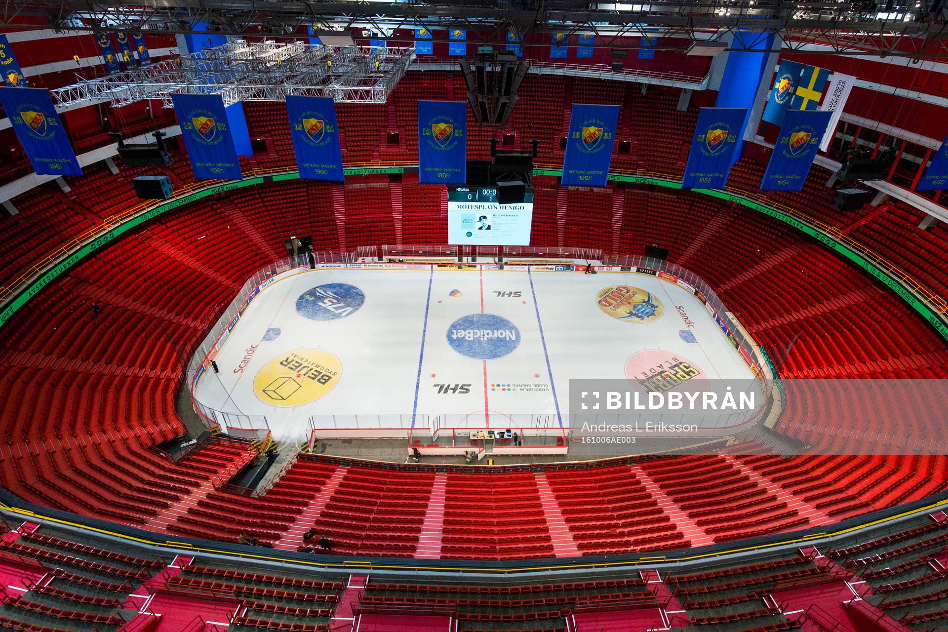 Interiör av Globen