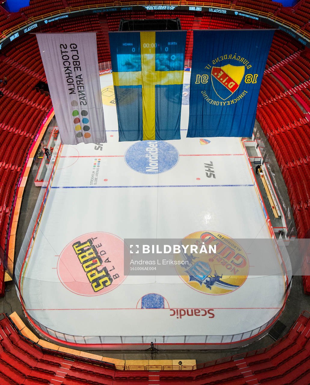 Interiör av Globen