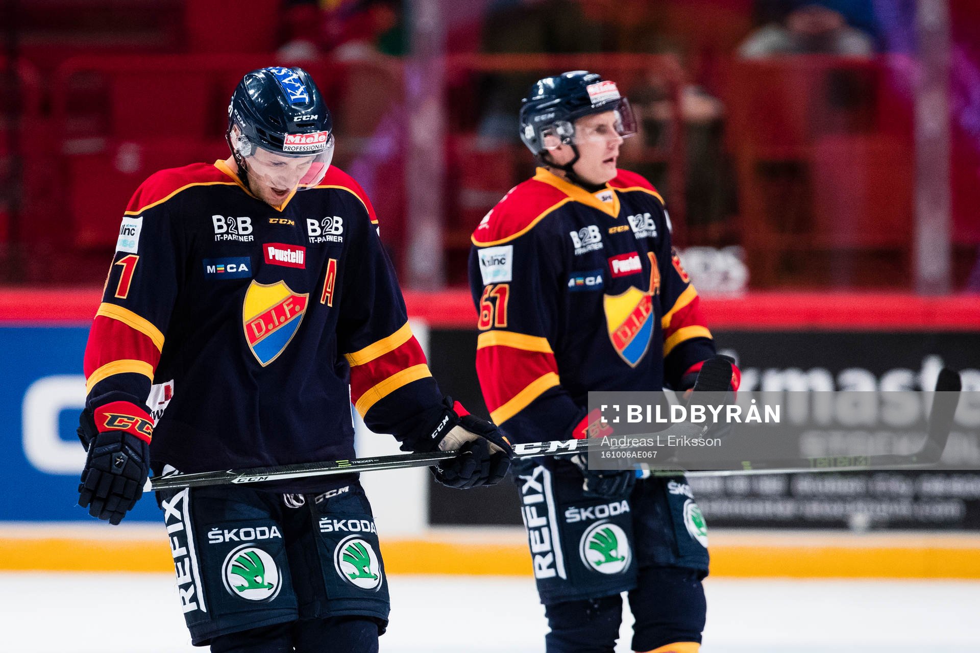 Djurgårdens Calle Ridderwall och Markus Ljung hänger med