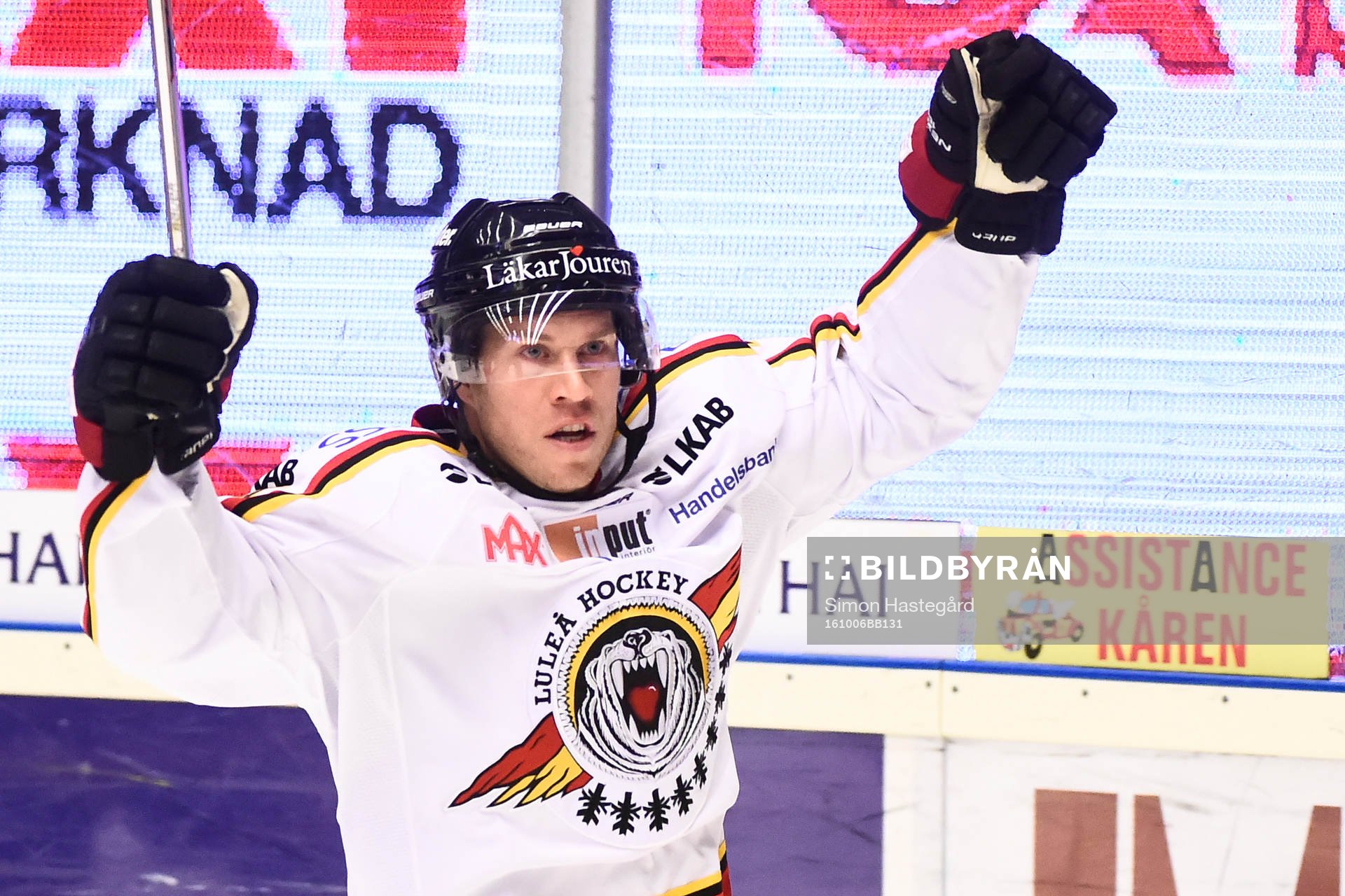 Luleås Andreas Falk jublar