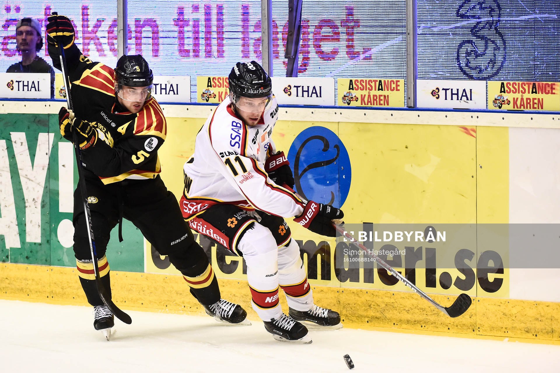 Brynäs Lukas Kilström och Luleås Petter Emanuelsson