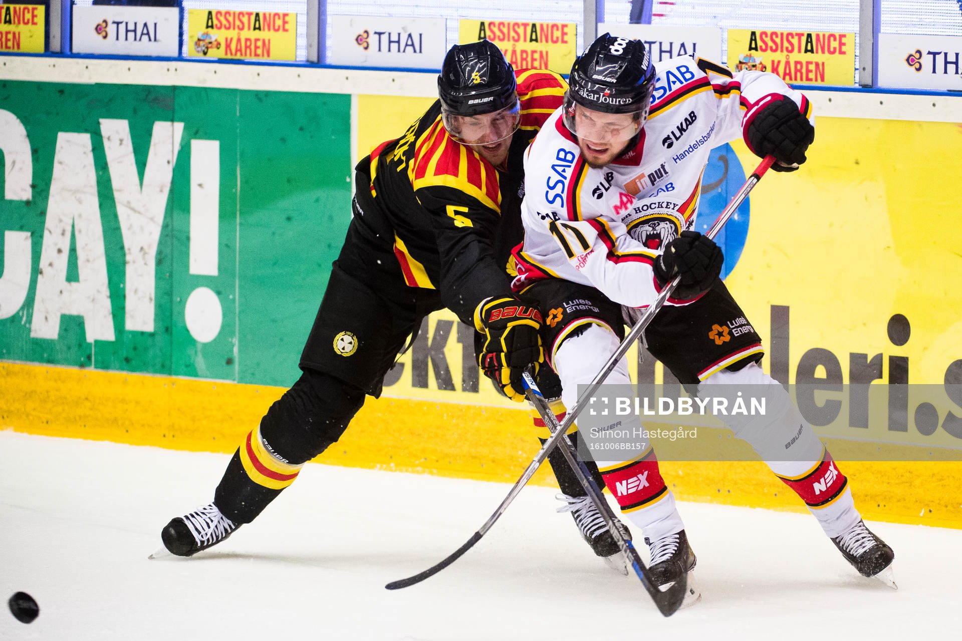 Brynäs Lukas Kilström och Luleås Petter Emanuelsson