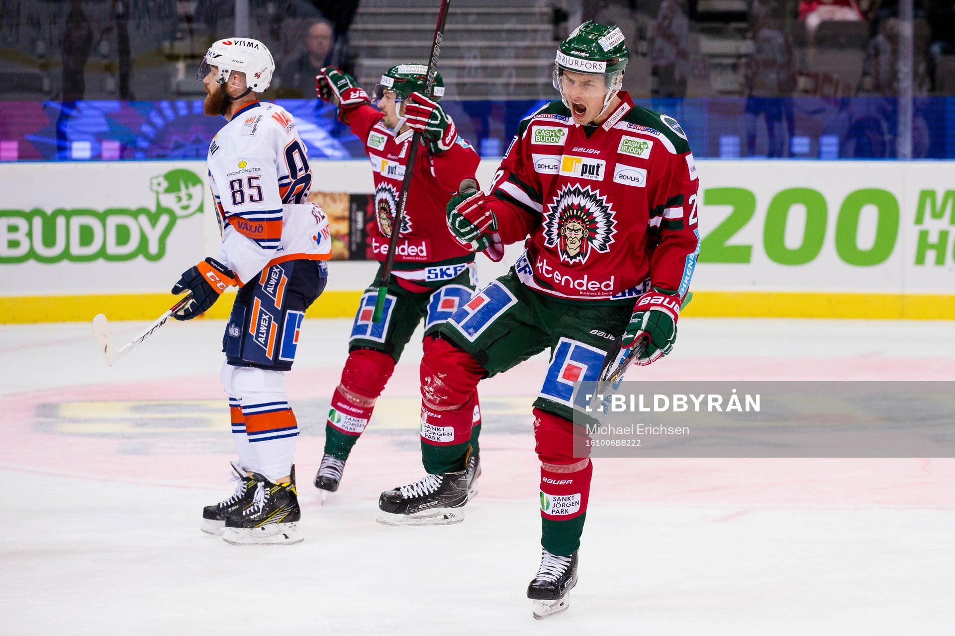 Frölundas Johan Sundström jublar