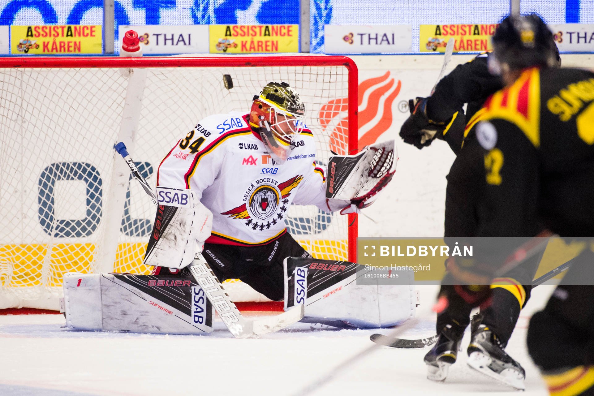 Brynäs Ponthus Westerholm gör 4-2 bakom Luleås målvakt