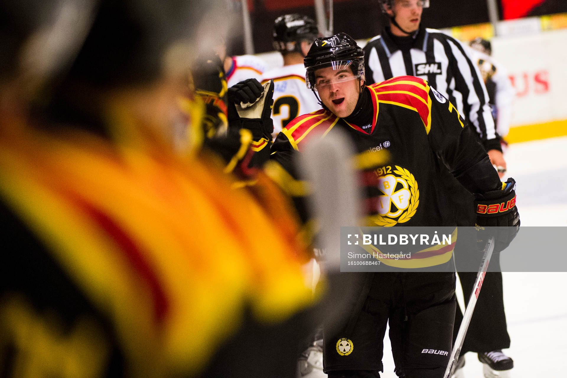 Brynäs Ponthus Westerholm jublar