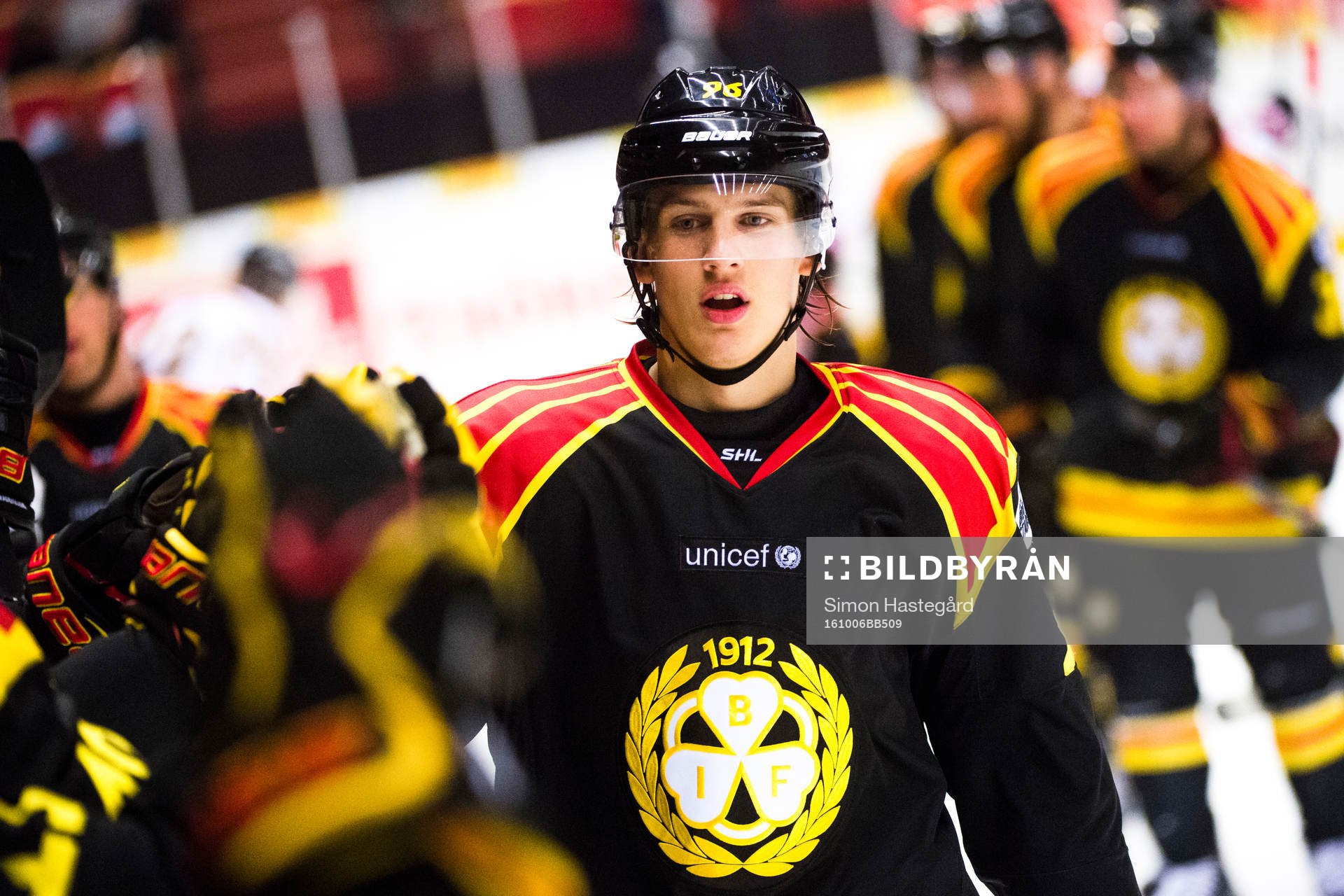 Brynäs Oskar Lindblom jublar