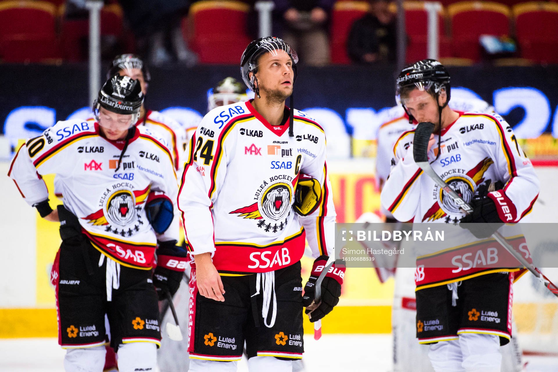 Luleås Tim Kennedy, Johan Harju och Petter Emanuelsson