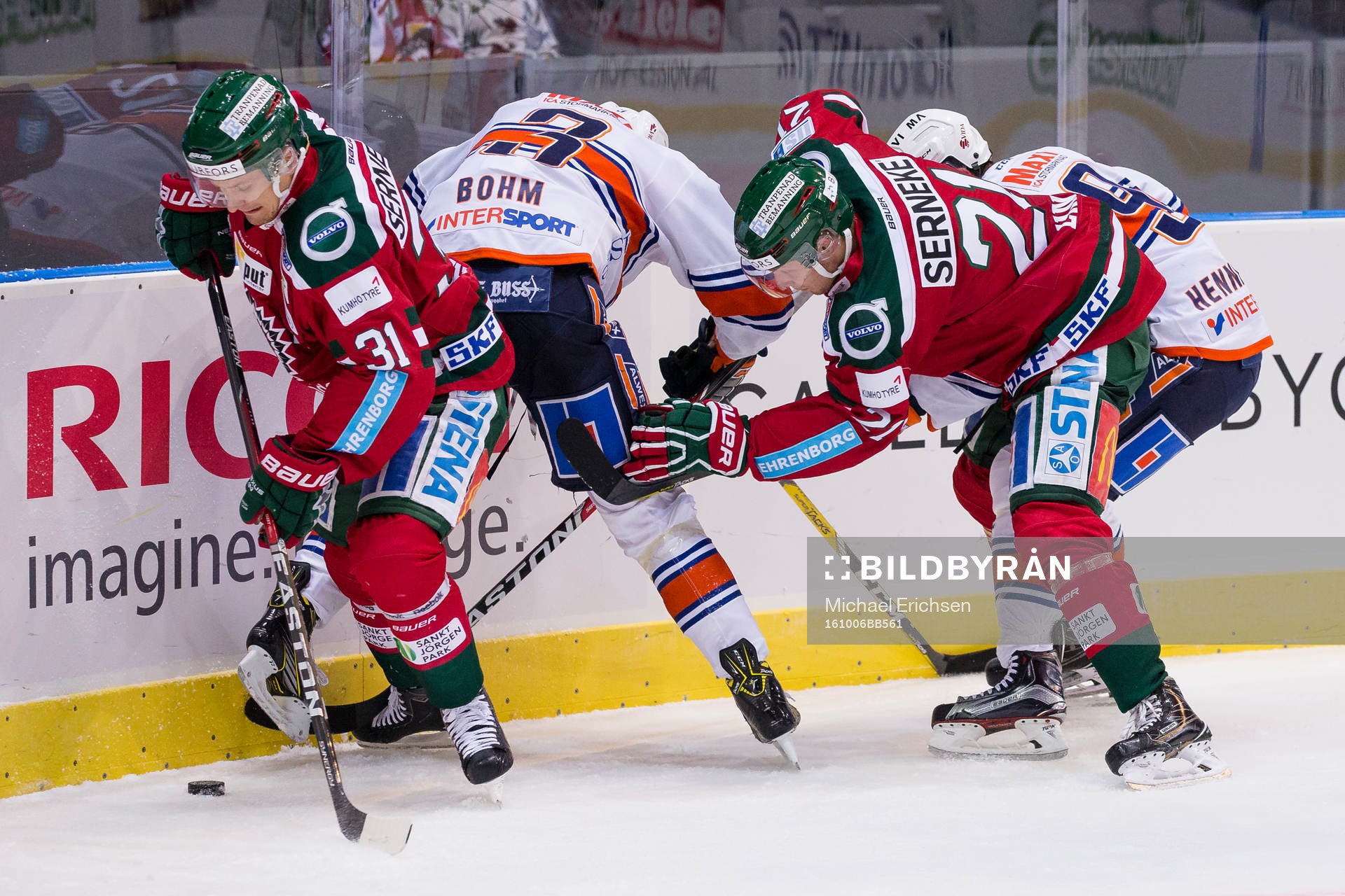 Frölundas Nicklas Lasu och Christoffer Ehn