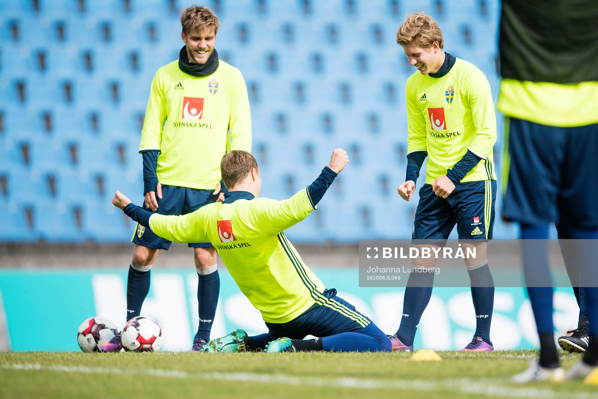 Sveriges Victor Nilsson Lindelöf, Christoffer Nyman och