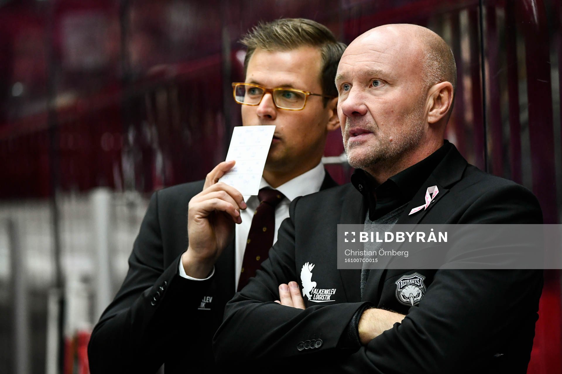 Malmö Redhawks tränare Peter Andersson och assisterande