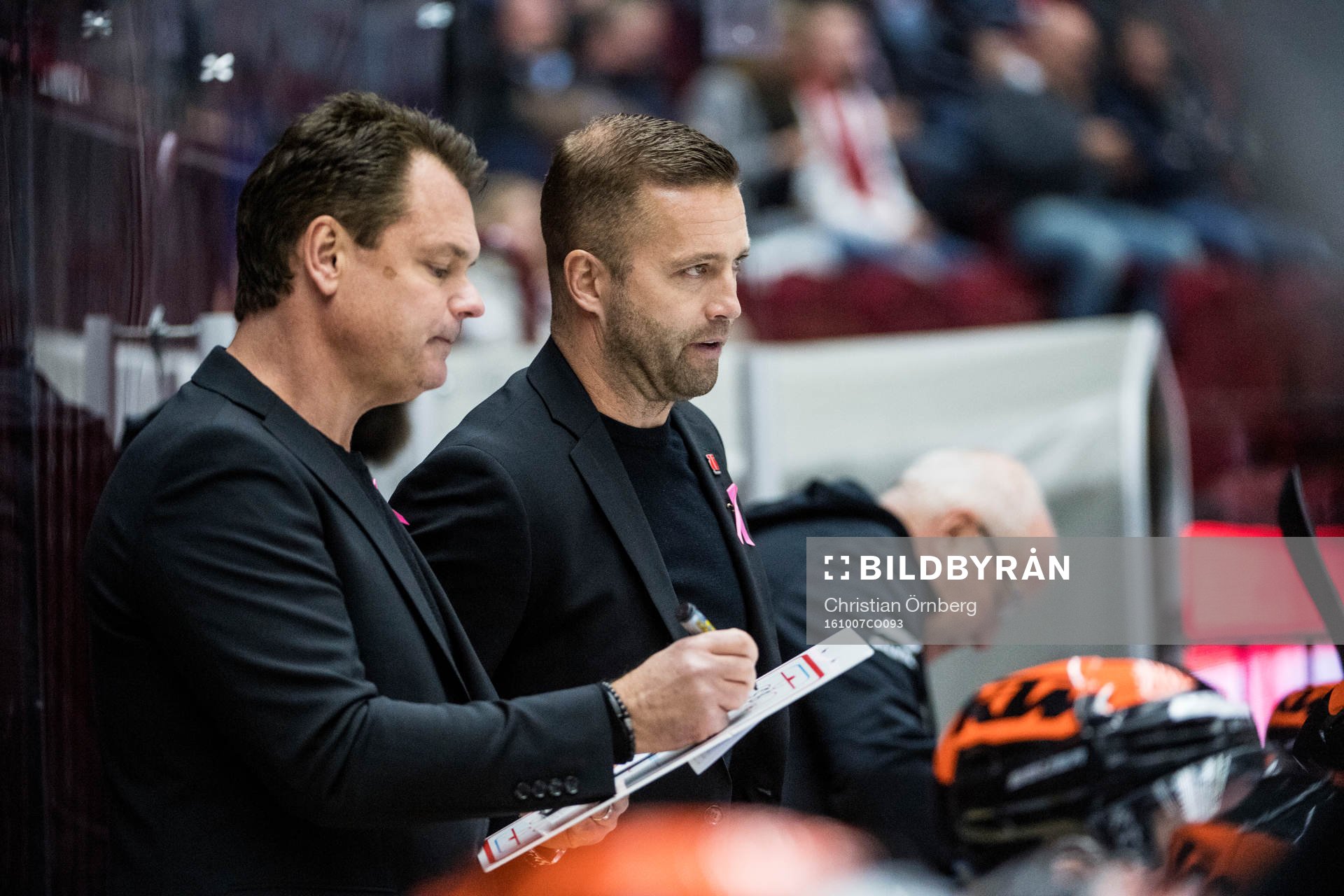 Örebros tränare Lars Ivarsson och tränare Johan Tornberg