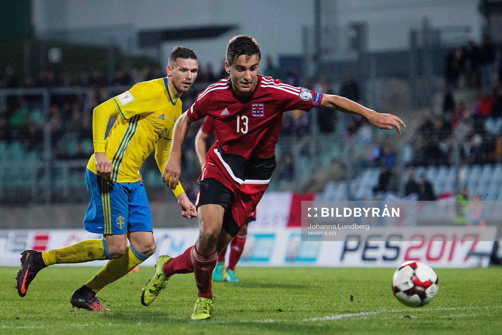 Sveriges Marcus Berg och Luxemburgs Dirk Carlson