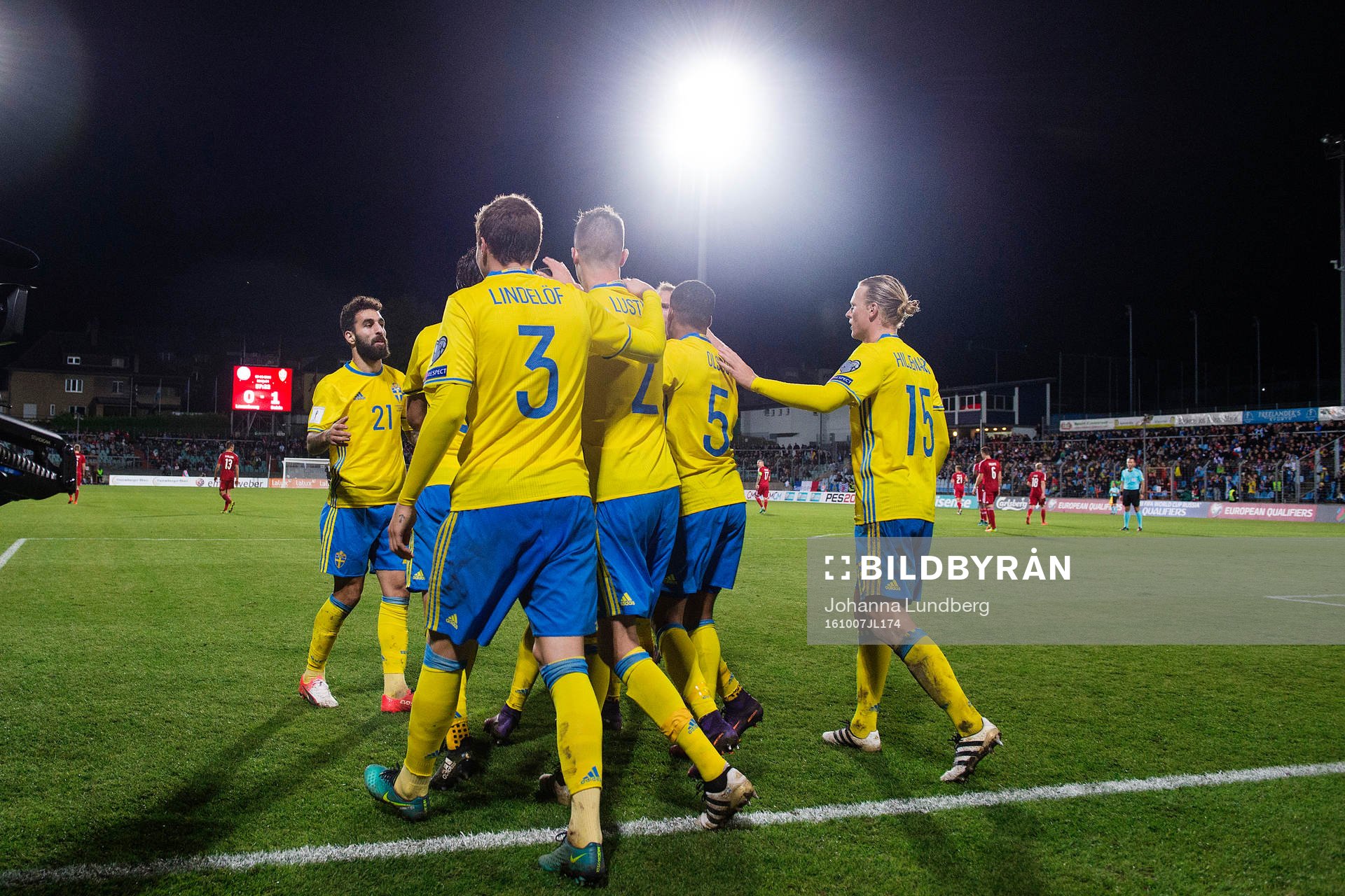 Sveriges Jimmy Durmaz, Victor Nilsson Lindelöf, Martin
