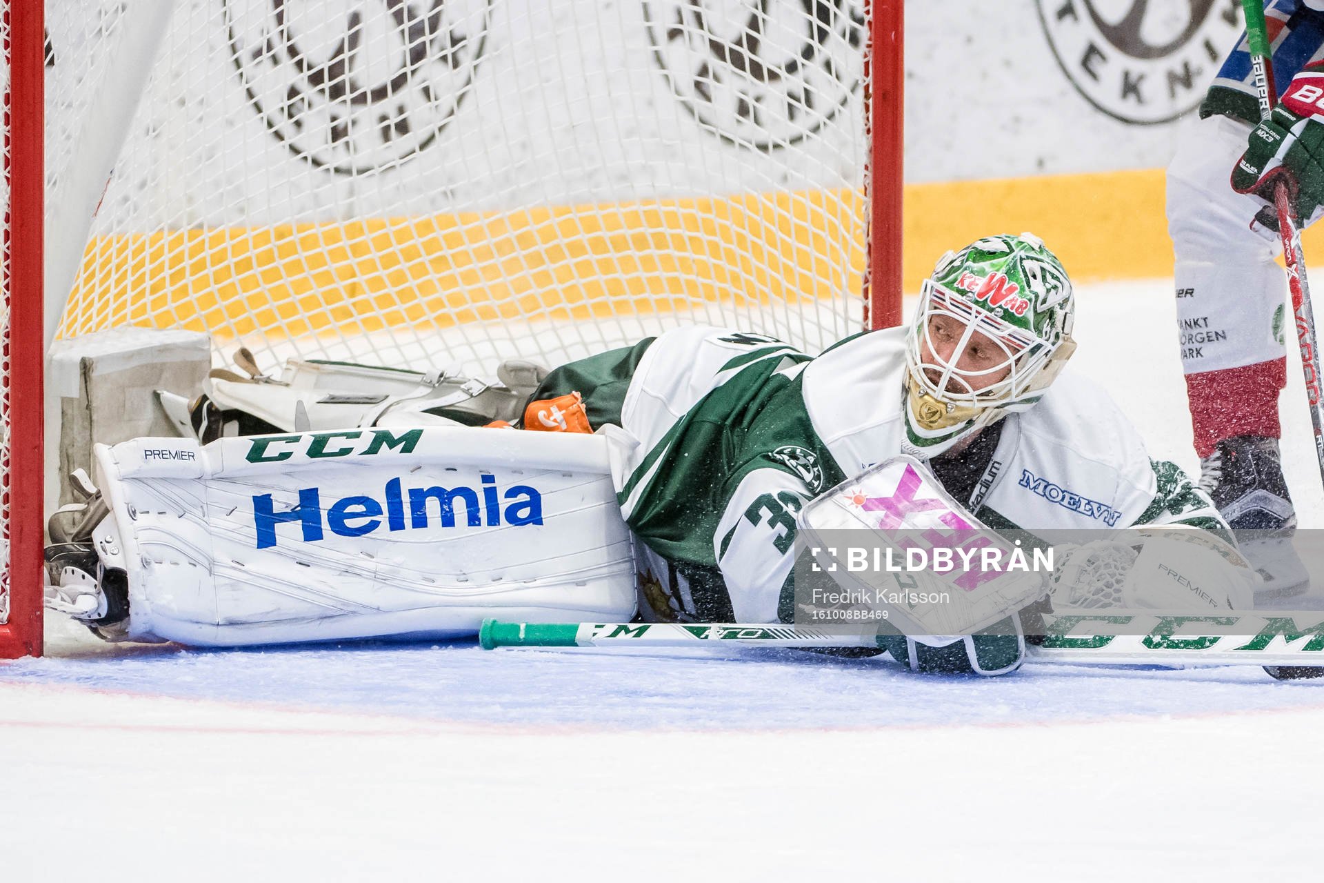 Färjestads målvakt Lars Haugen