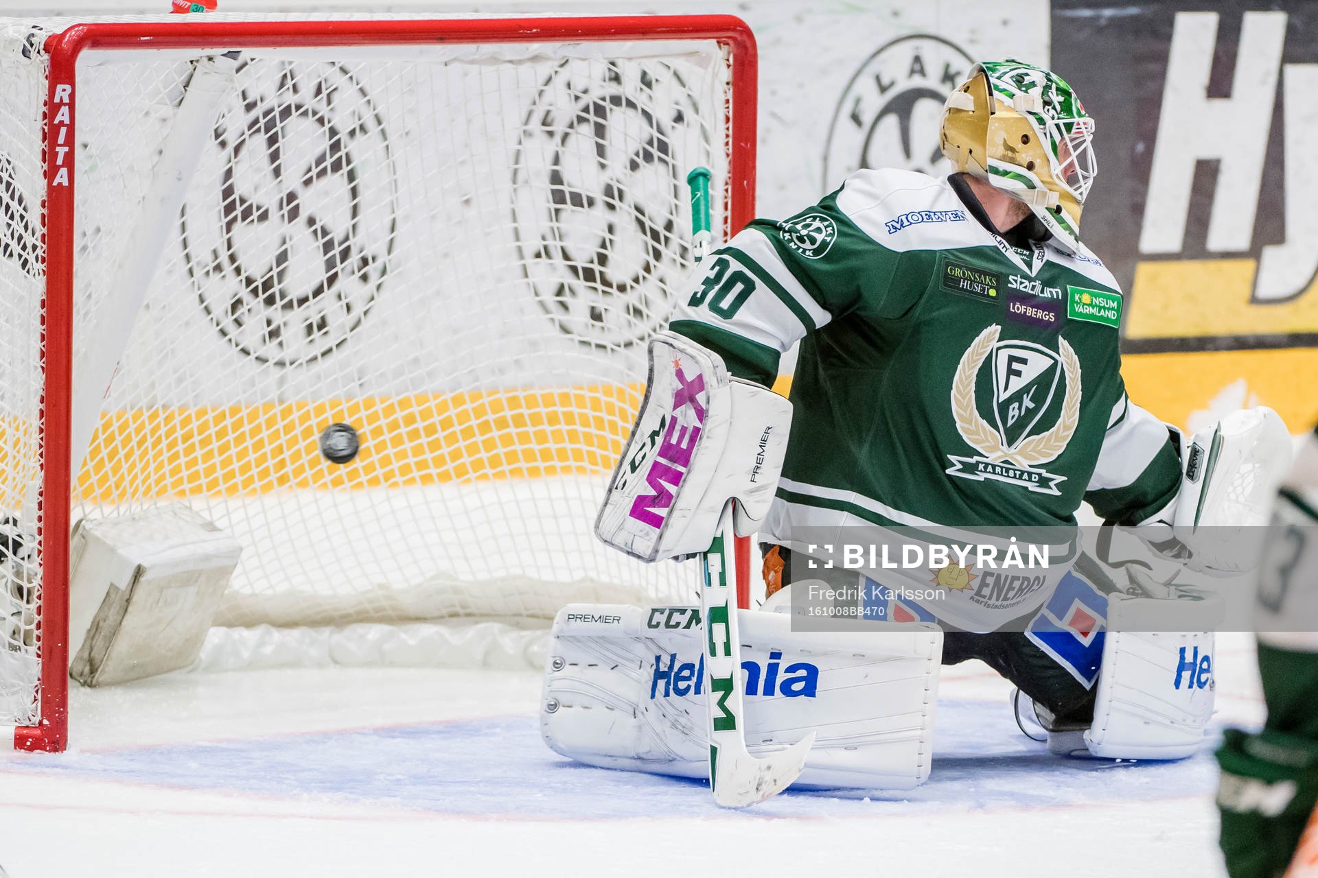Färjestads målvakt Lars Haugen