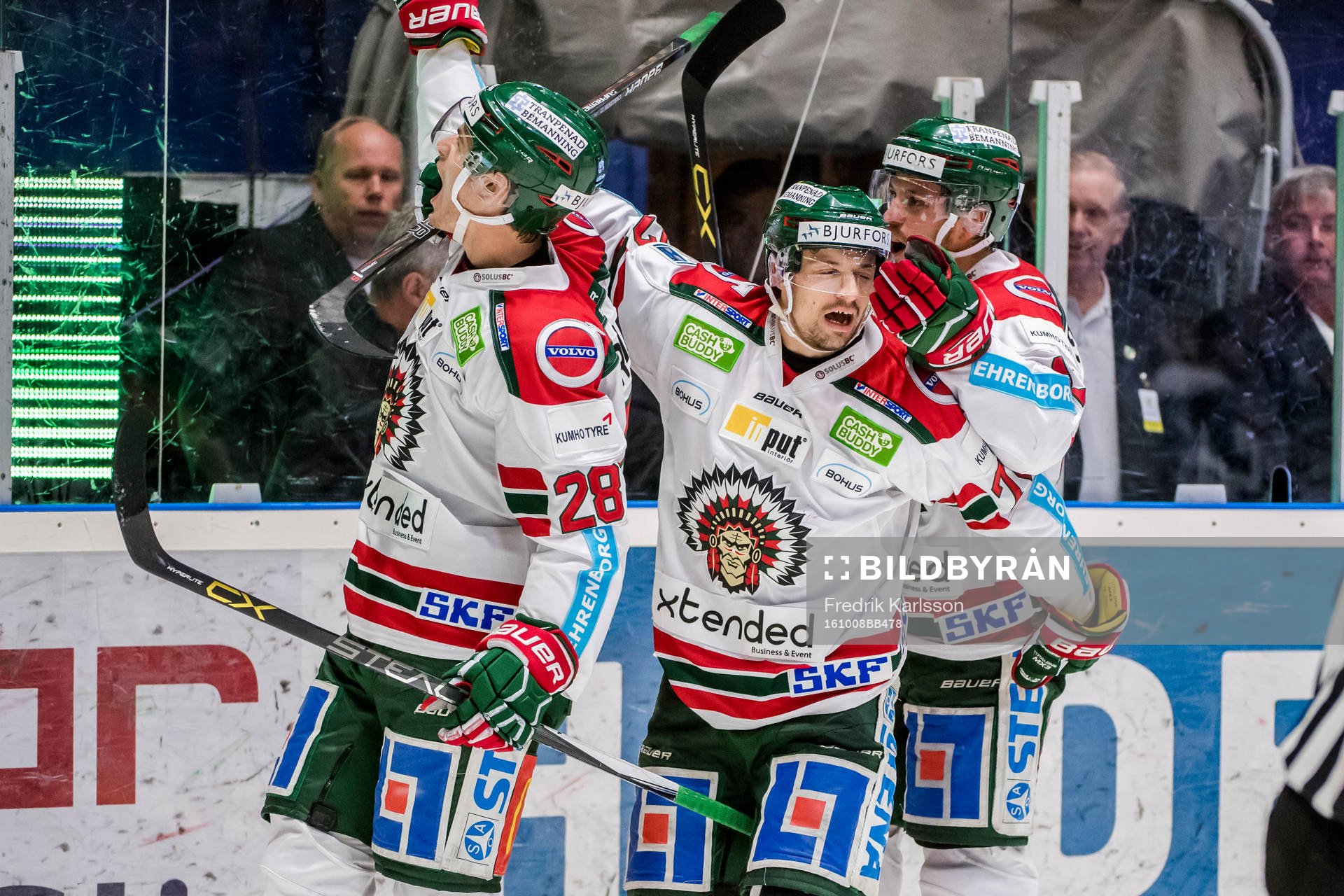 Frölundas Johan Sundström, Patrik Carlsson jublar